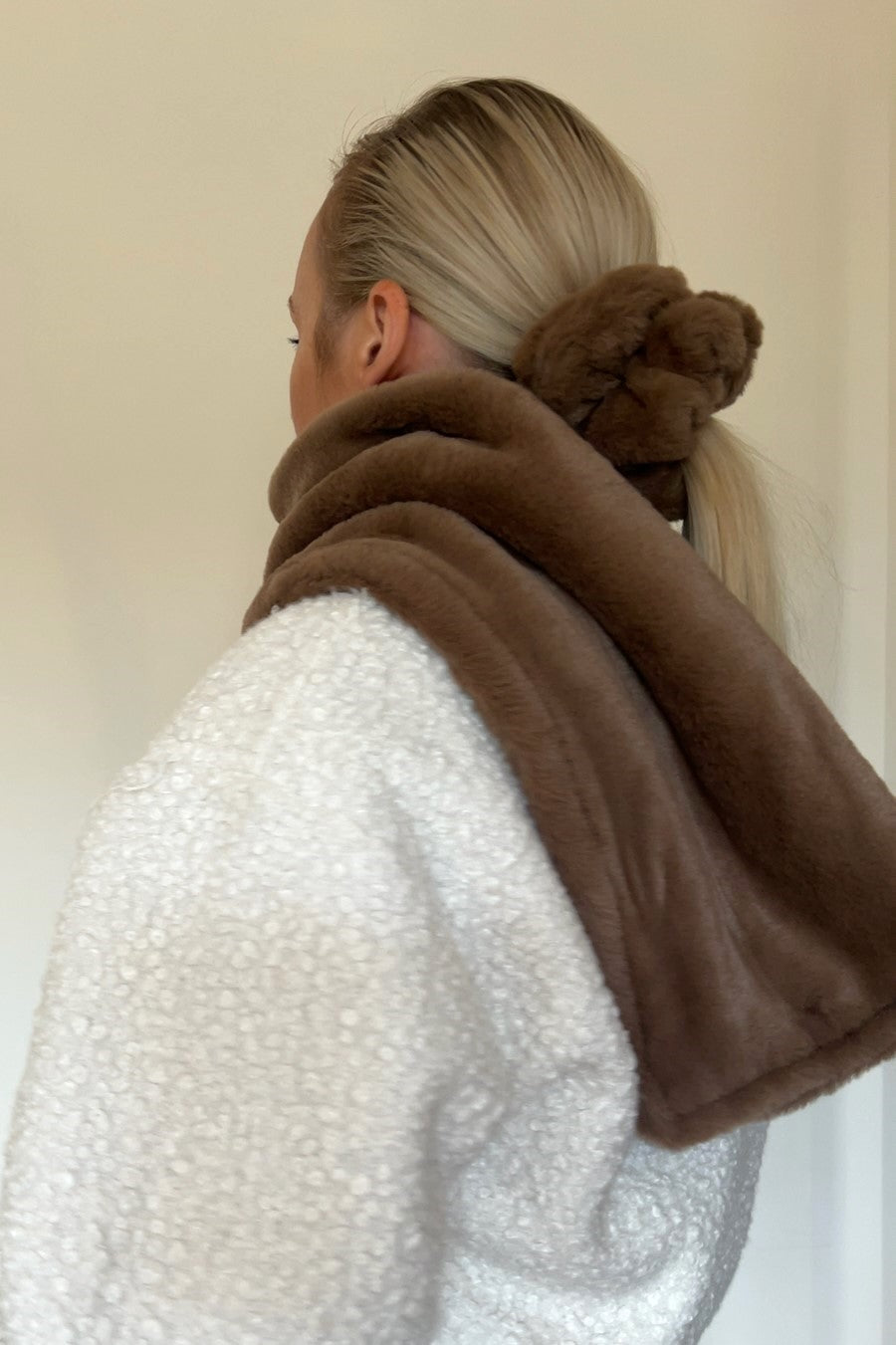 Brown Teddy Scarf