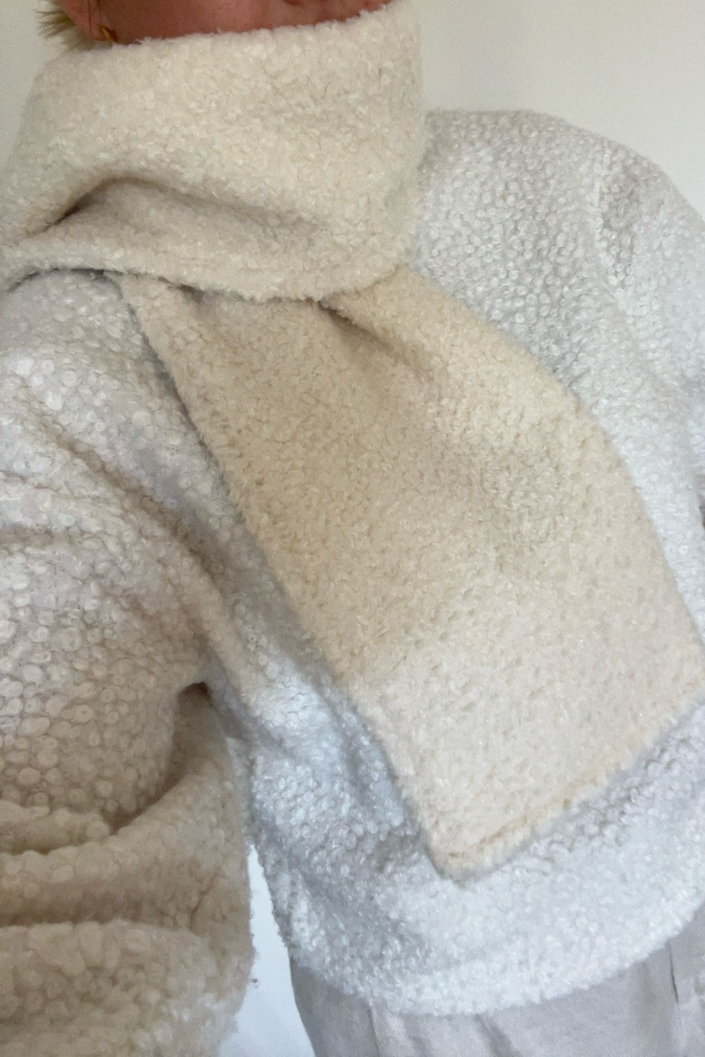 Beige Teddy Scarf