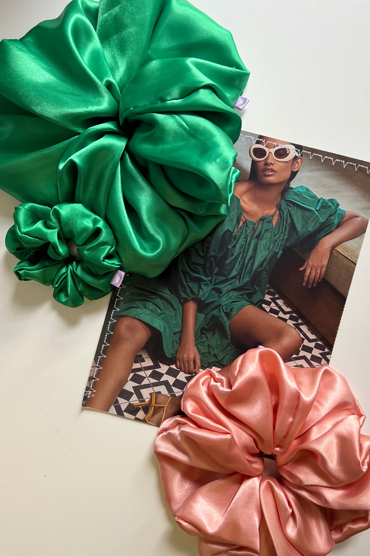 Emerald Green Scrunchie - Various Sizes