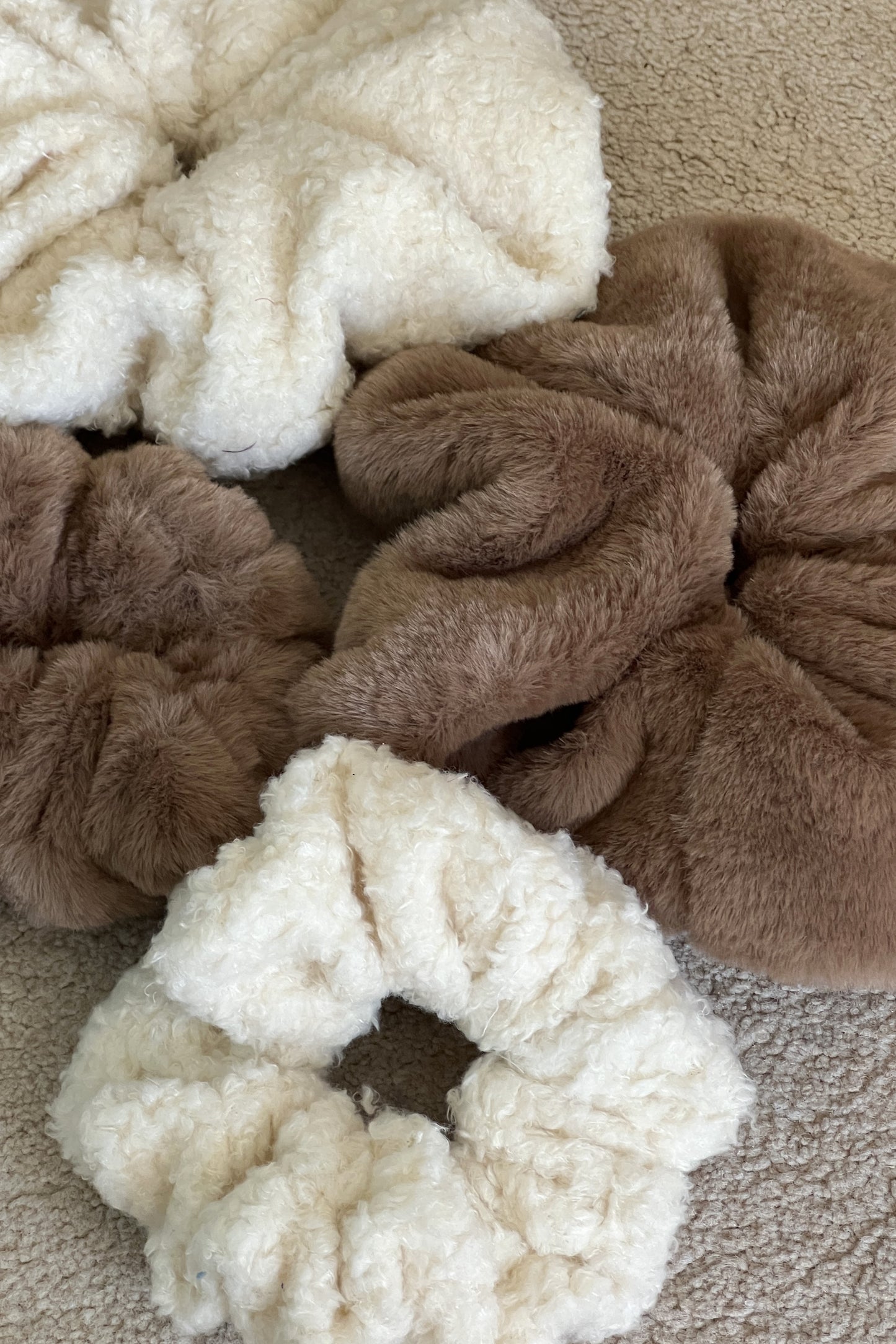 Brown Teddy Scrunchie - Various Sizes