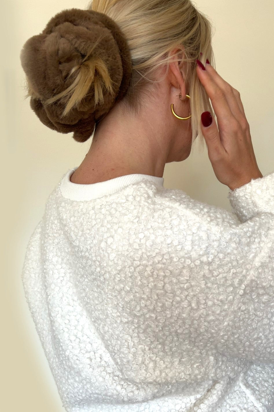 Brown Teddy Scrunchie - Various Sizes