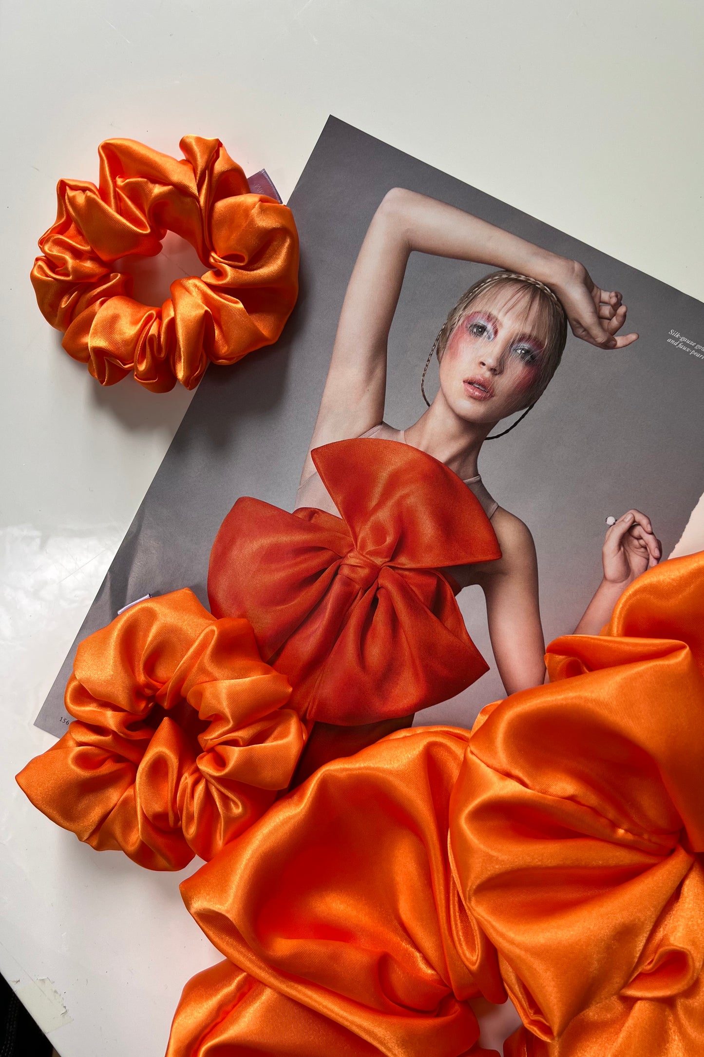 Pumpkin Orange Scrunchie - Various Sizes