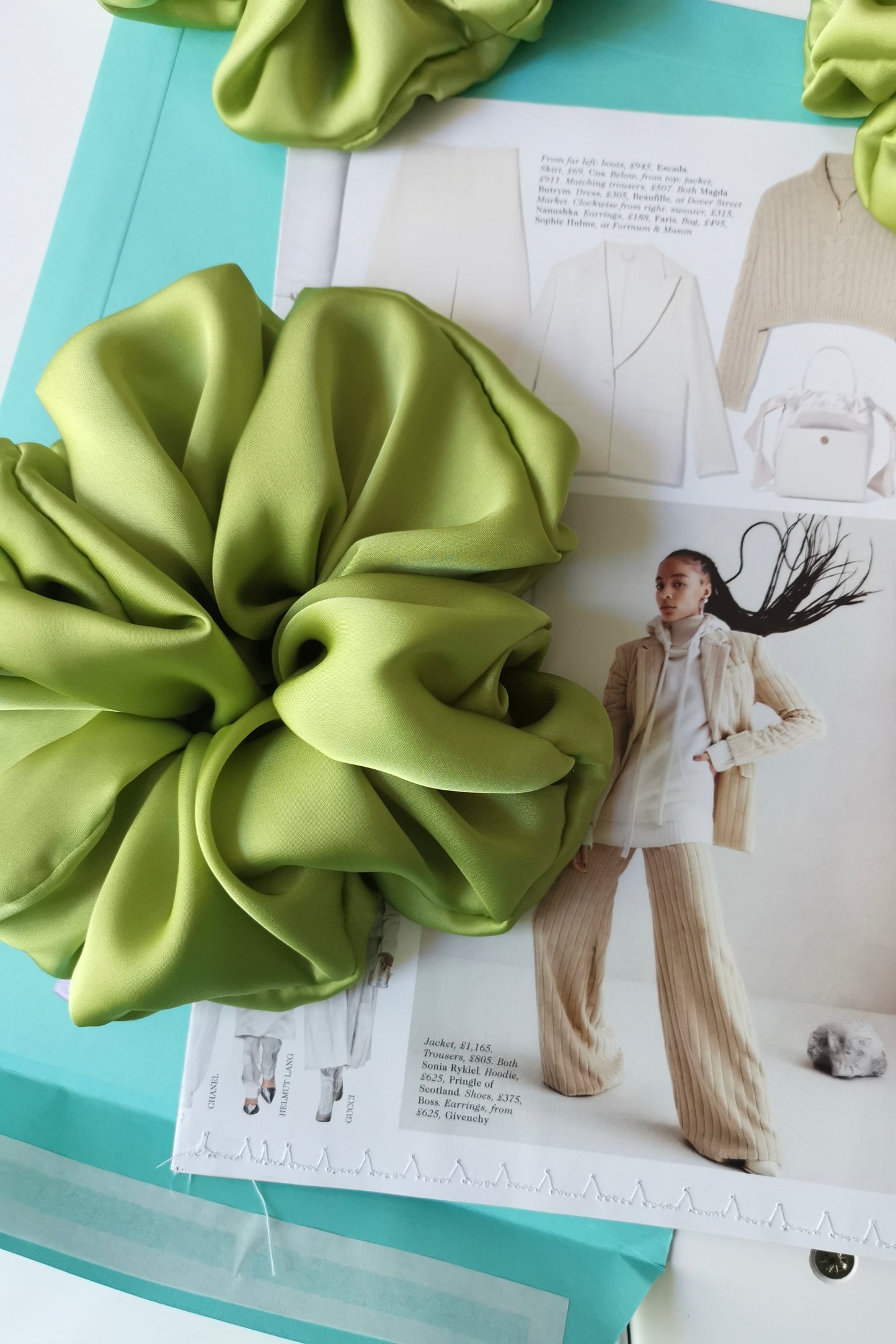 Peridot Green Scrunchie - Various Sizes