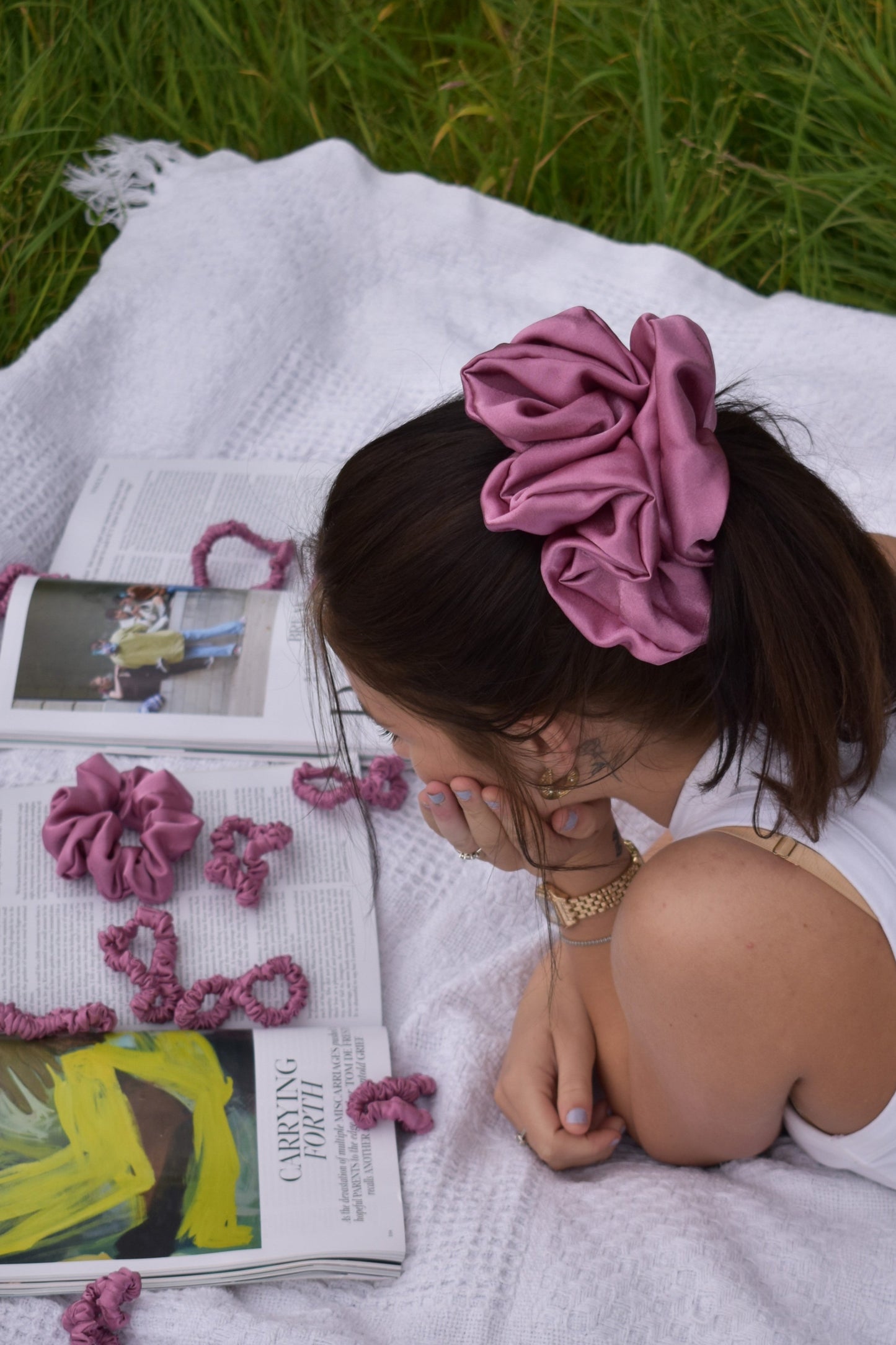 Elephant Pink Scrunchie - Various Sizes
