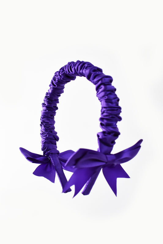 Bow Headband Parisian Purple