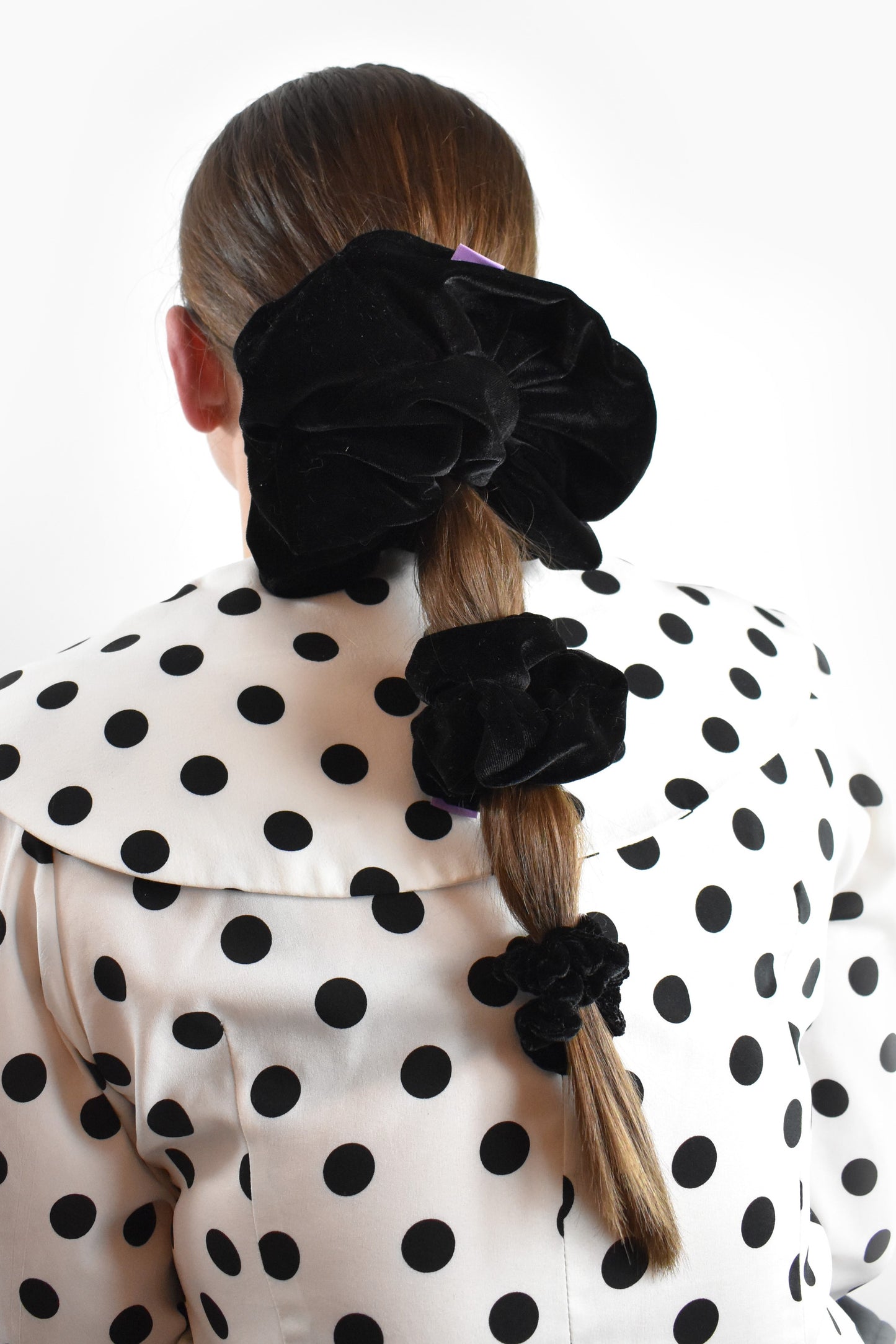 Black Velvet Scrunchie - Various Sizes