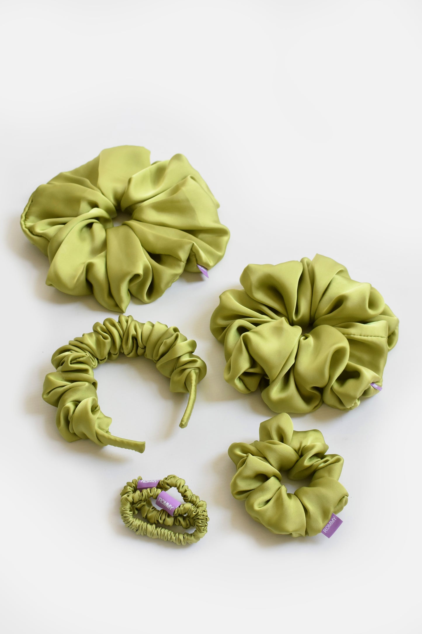 Peridot Green Scrunchie - Various Sizes