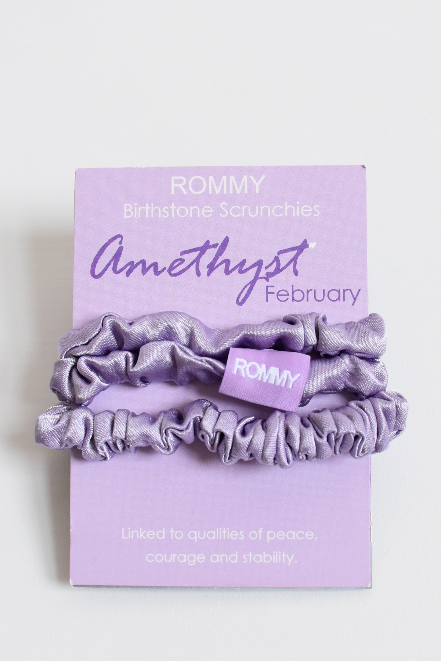 Birthstone Scrunchie - Various Sizes/Colours