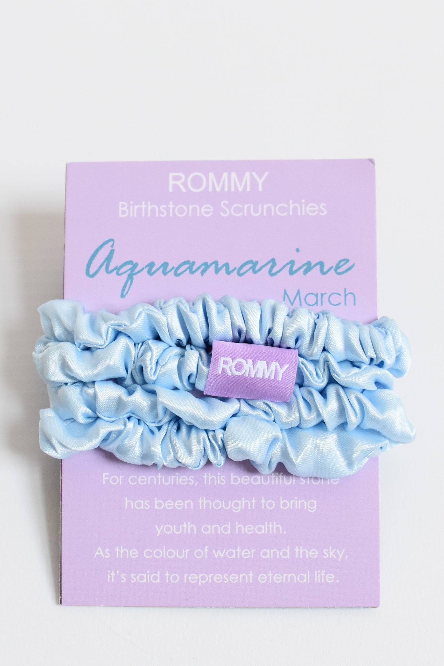 Birthstone Scrunchie - Various Sizes/Colours