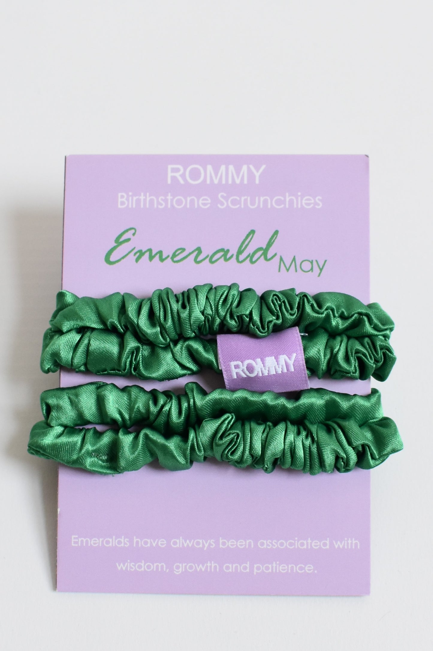Birthstone Scrunchie - Various Sizes/Colours