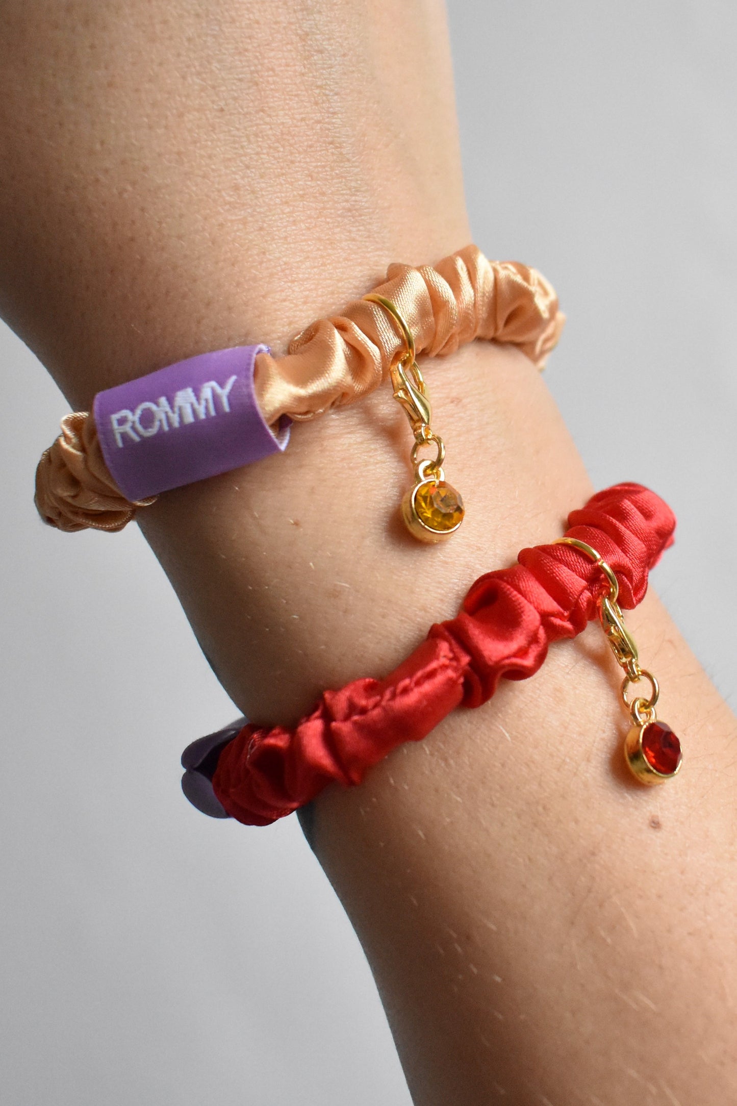 Birthstone Charm Scrunchie - Various Colours
