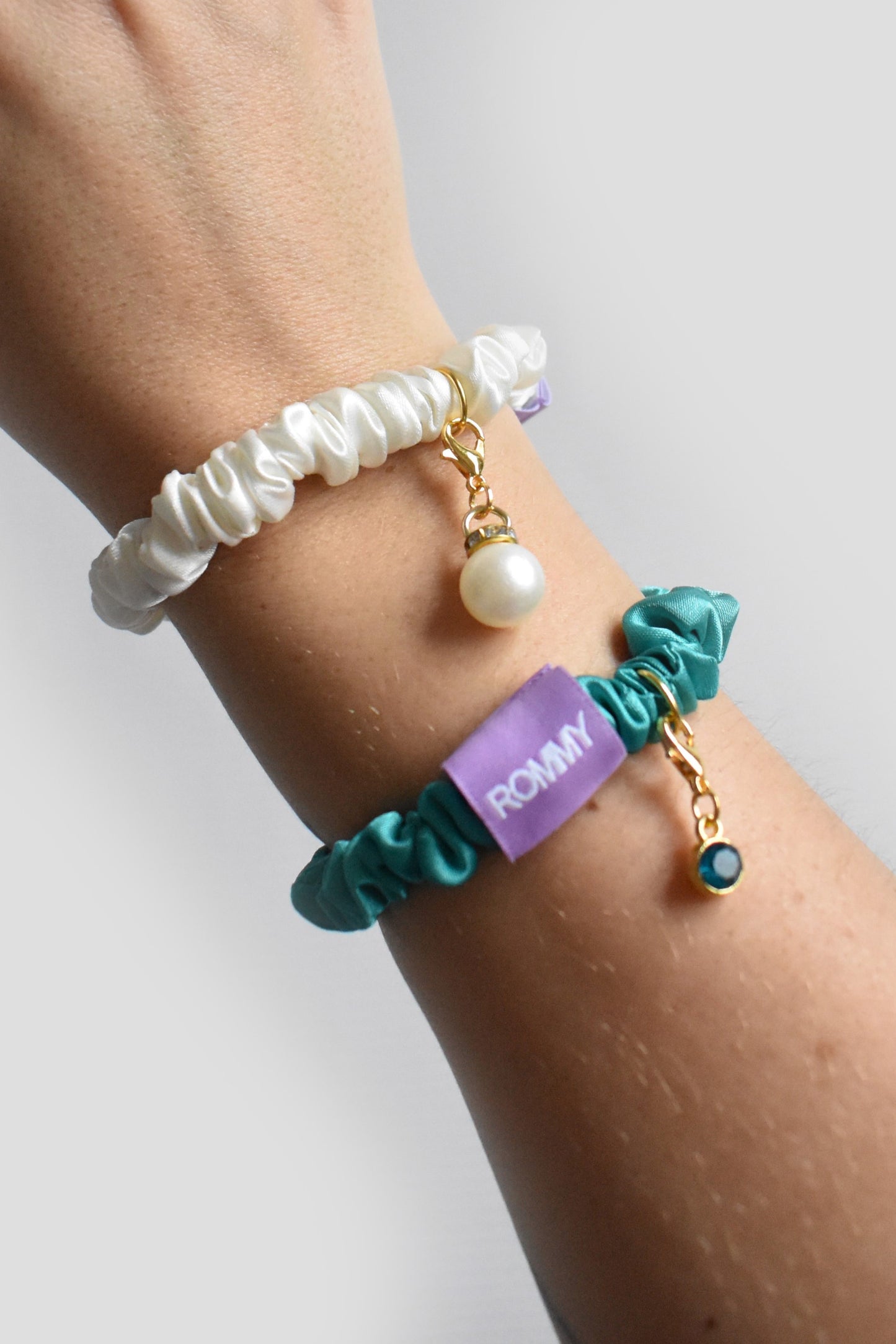 Birthstone Charm Scrunchie - Various Colours