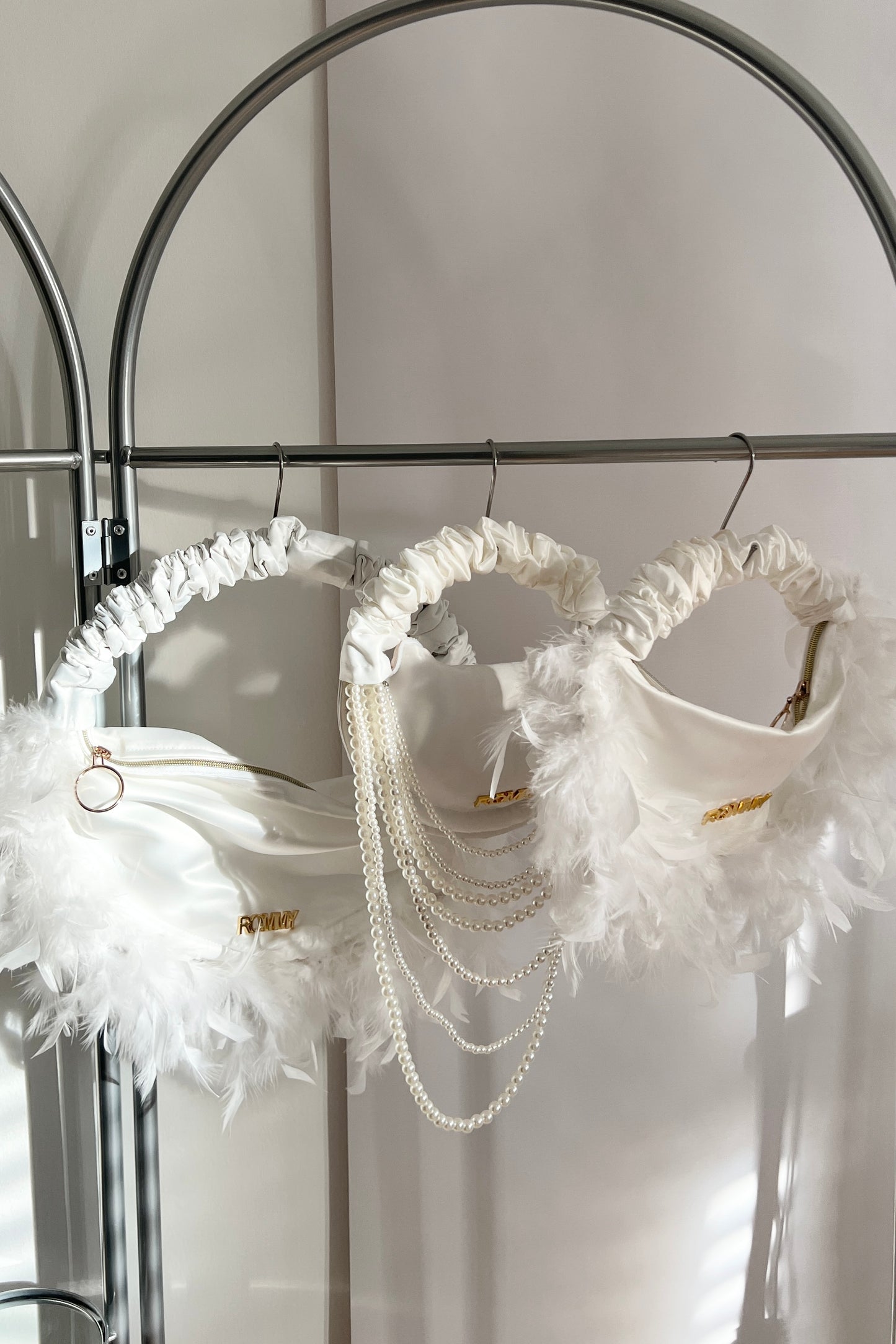 Feather Bridal Bag - Various Sizes