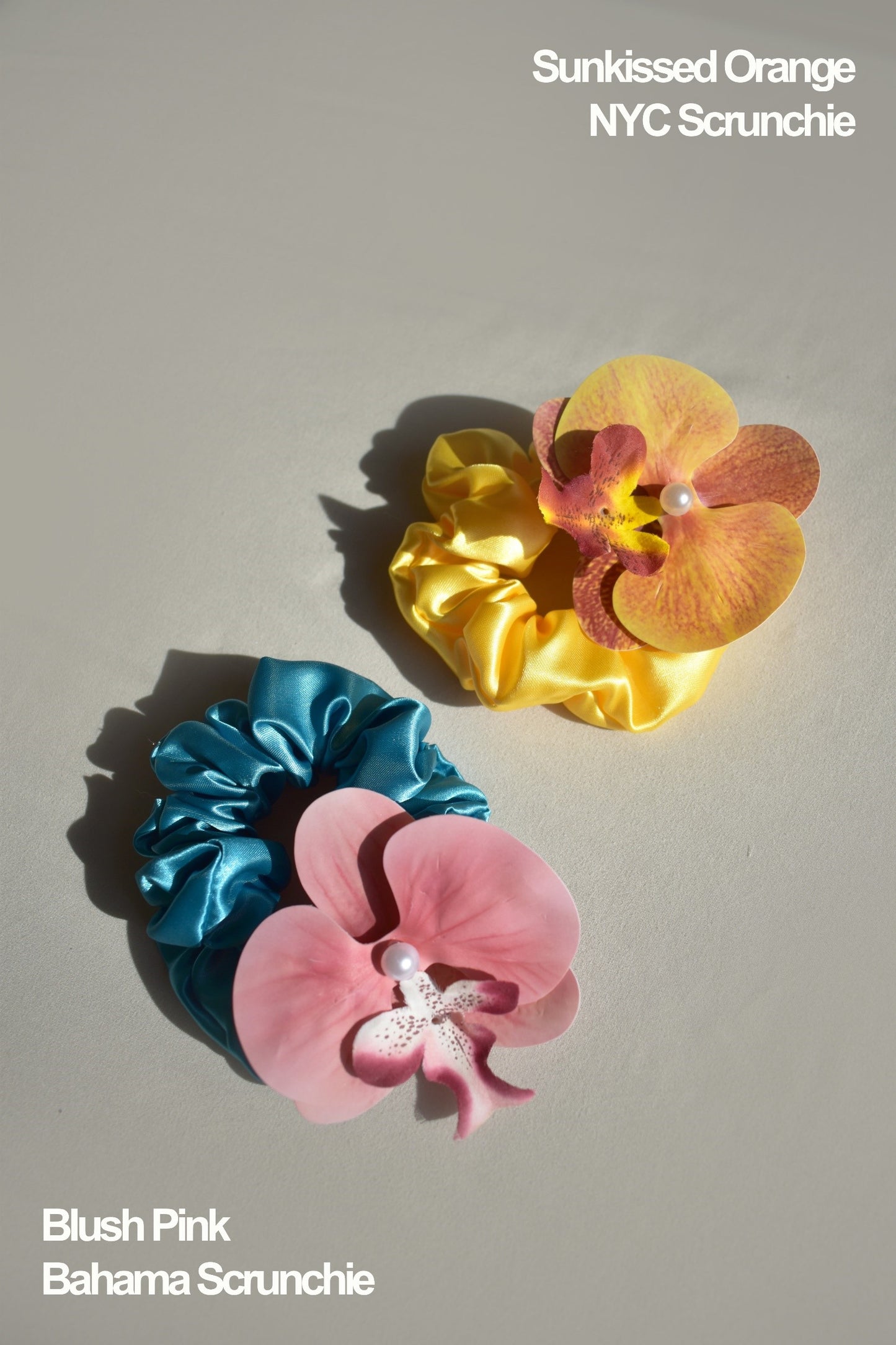 Island Girl Flower Scrunchie - Various Colours/Sizes