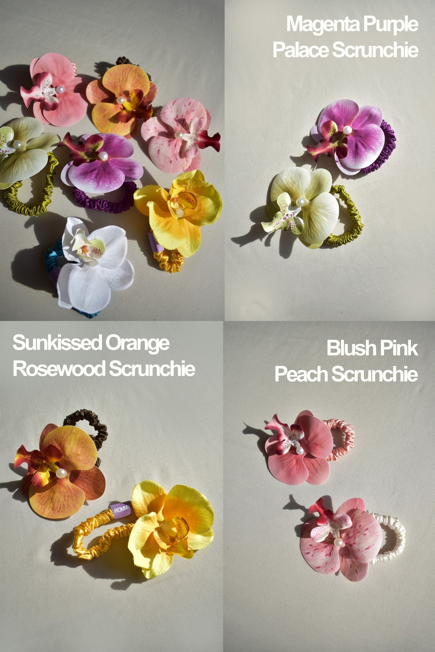 Island Girl Flower Scrunchie - Various Colours/Sizes