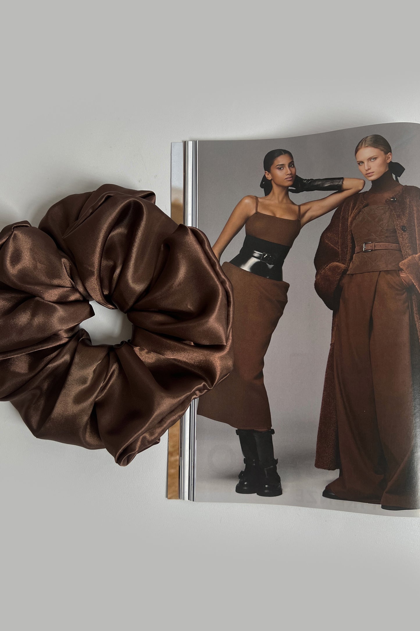 Rosewood Brown Scrunchie - Various Sizes