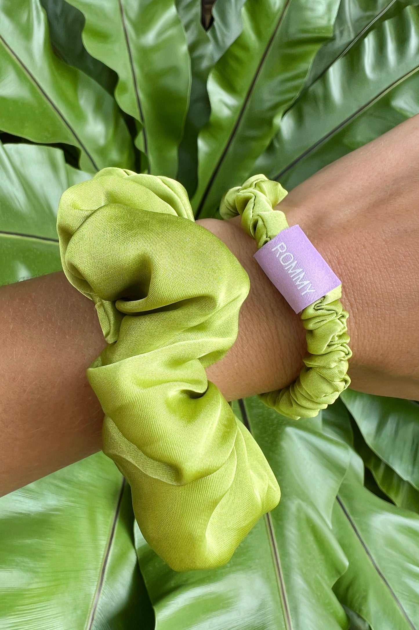 Peridot Green Scrunchie - Various Sizes