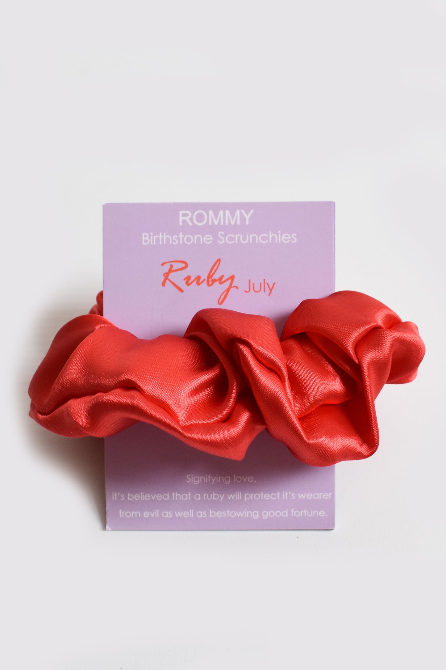 Birthstone Scrunchie - Various Sizes/Colours