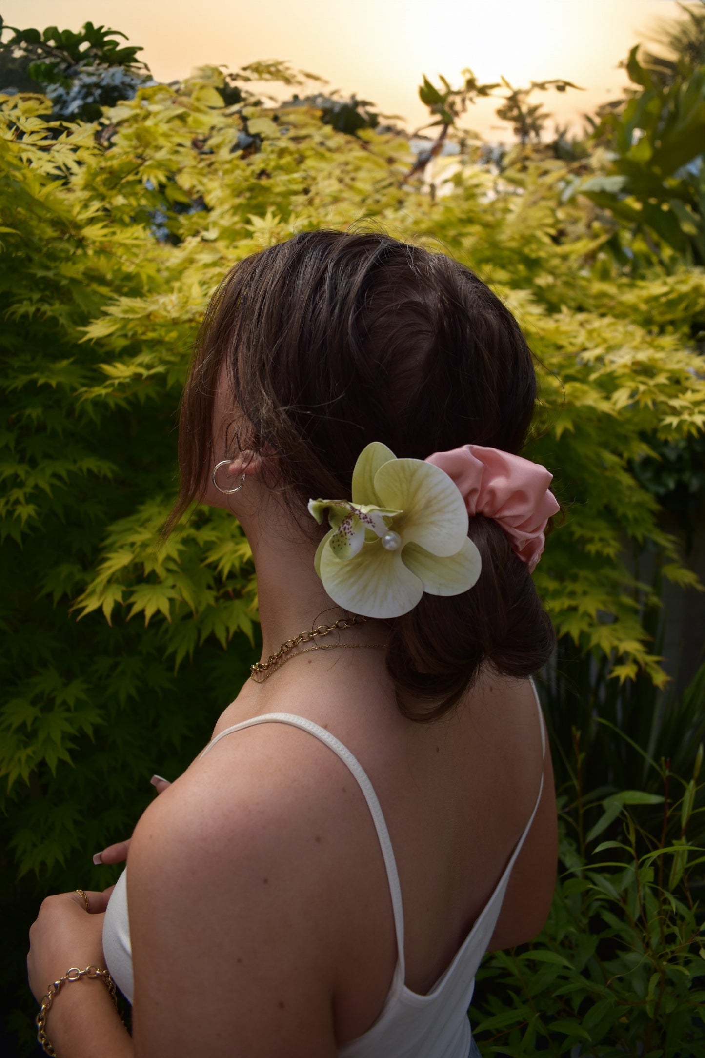 Island Girl Flower Scrunchie - Various Colours/Sizes