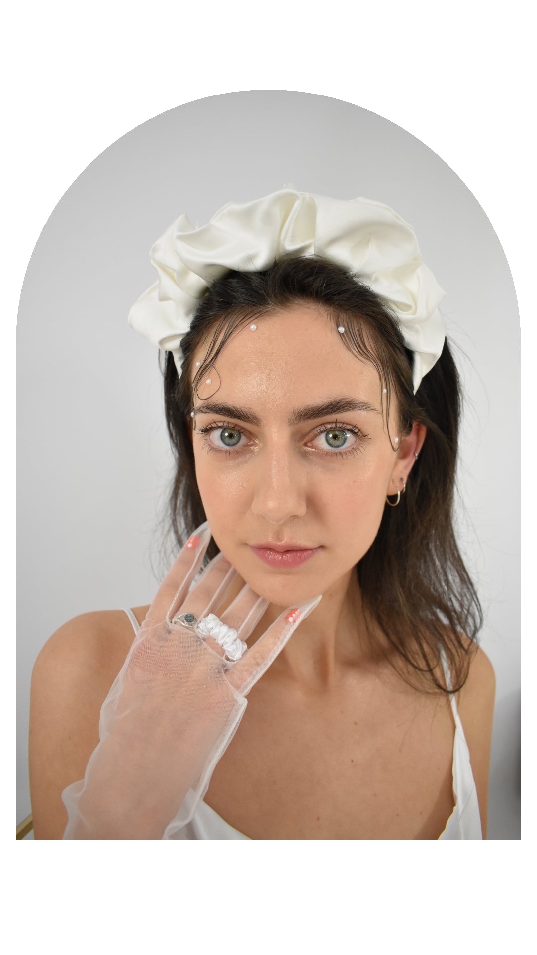 Bridal Headband Ivory