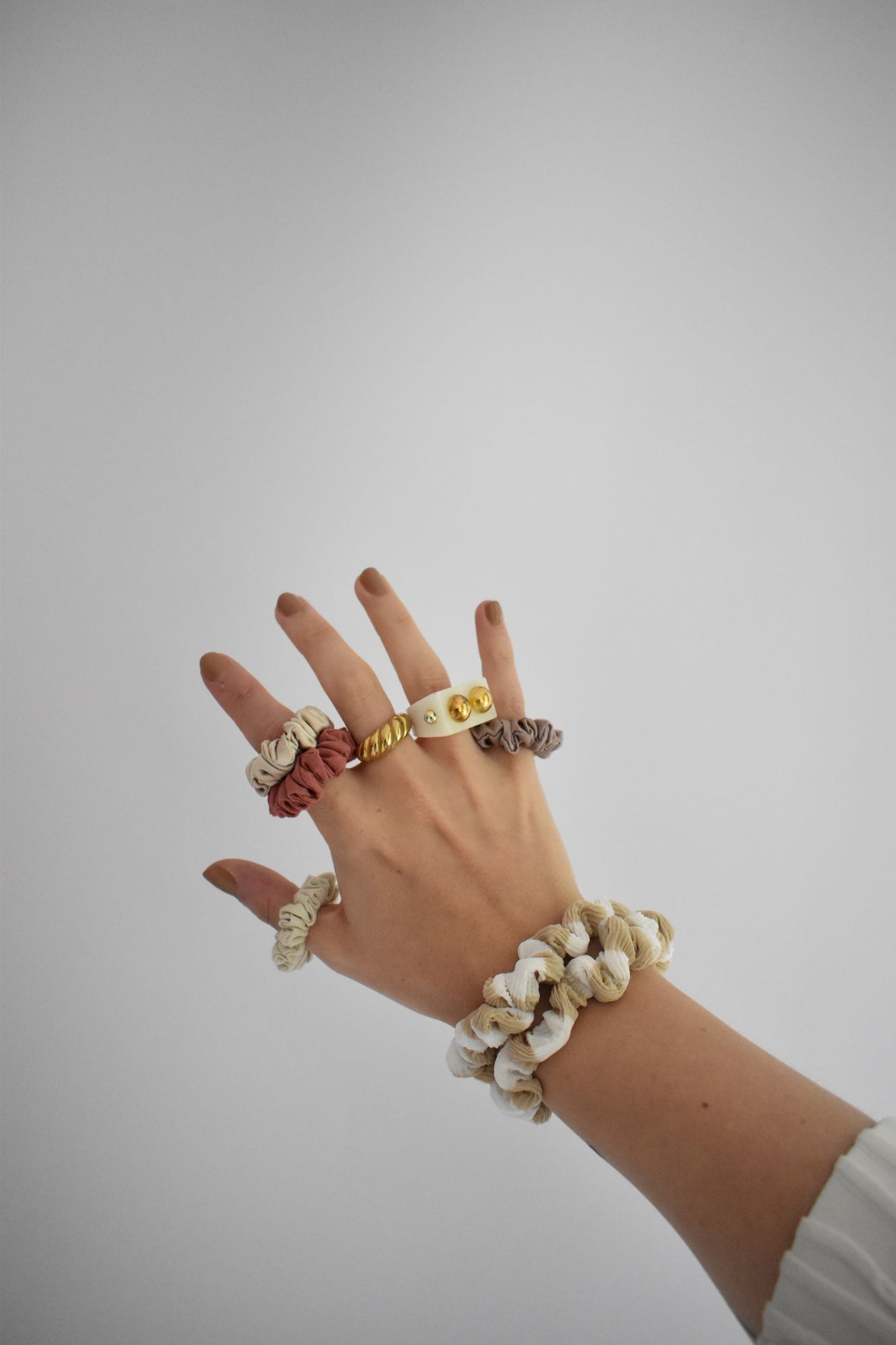 Riviera Plisse Scrunchie - Various Sizes