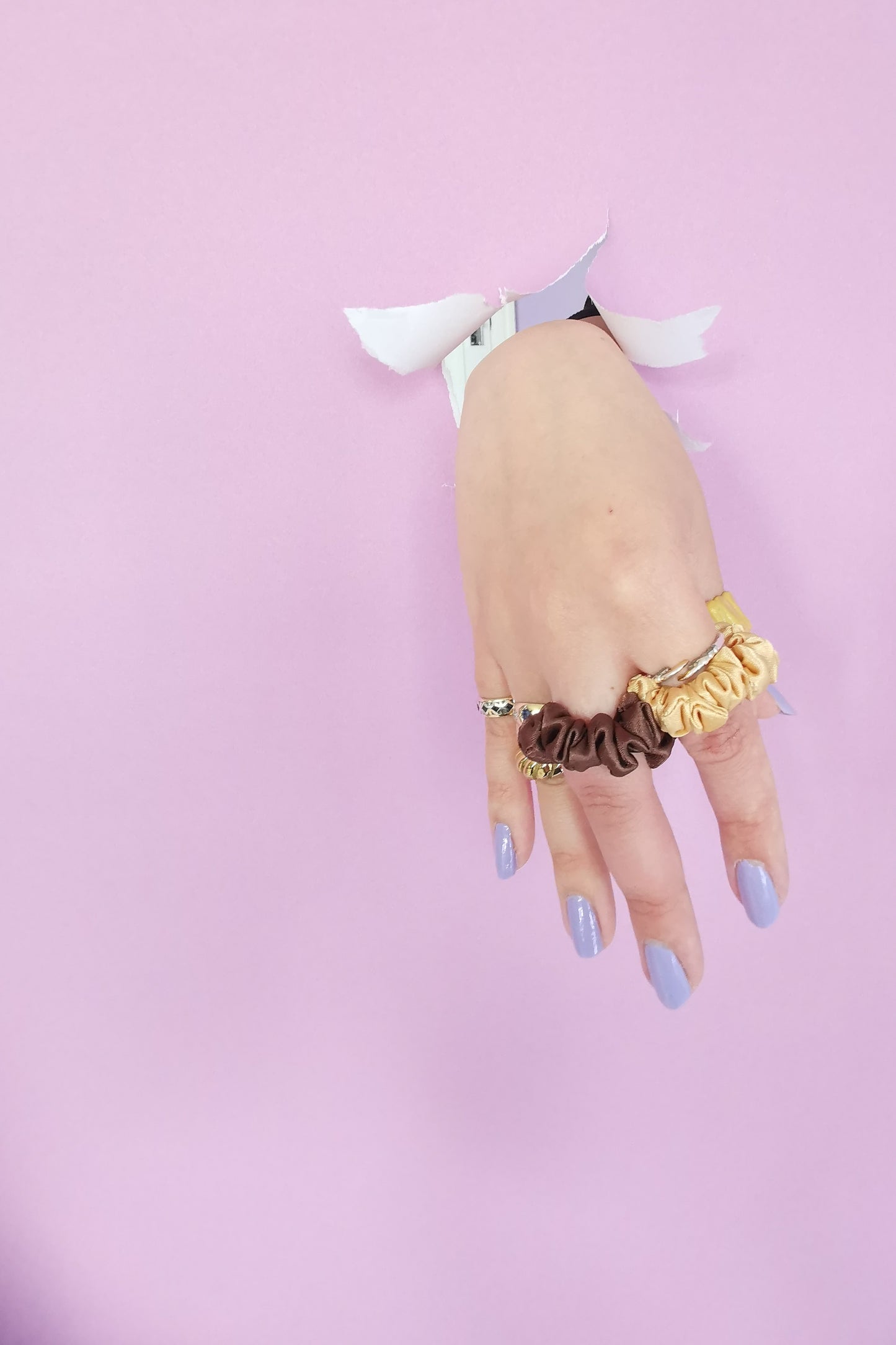 Plushie Scrunchie Ring - Various Colours