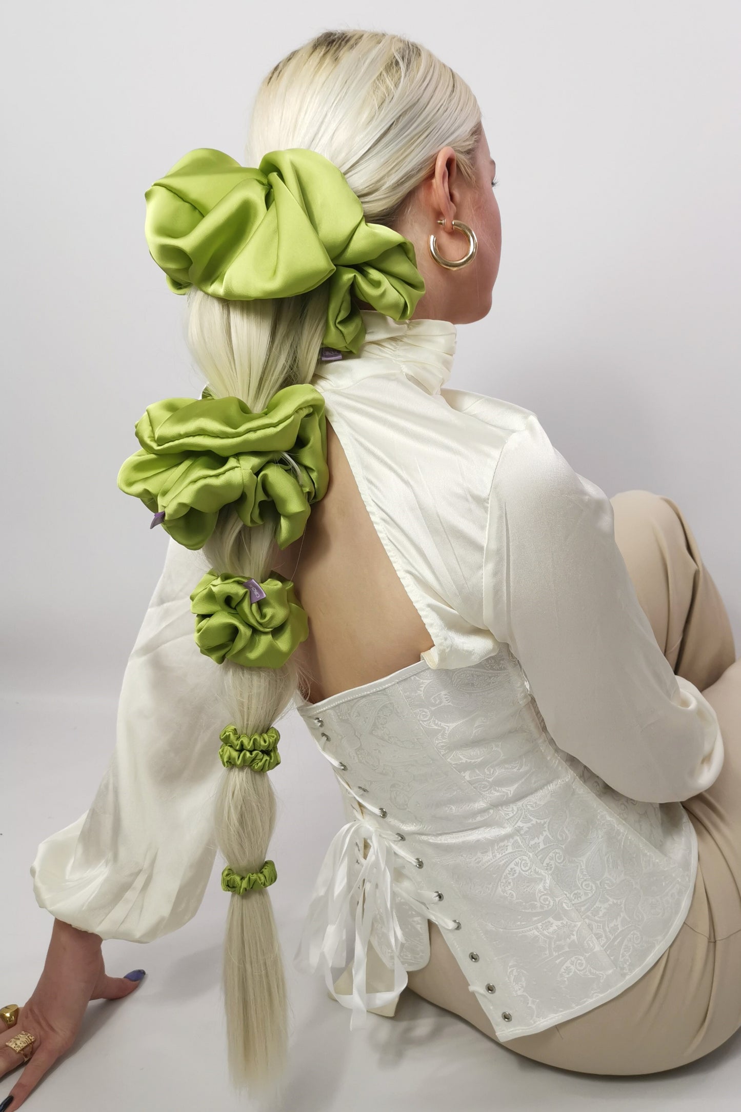 Peridot Green Scrunchie - Various Sizes