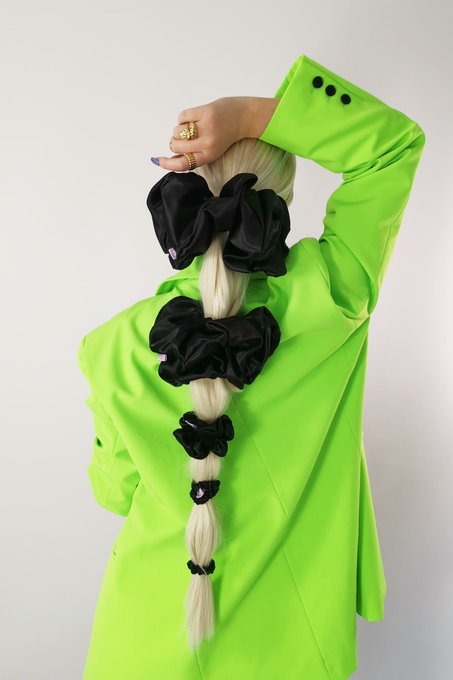 Dakota Black Scrunchie - Various Sizes