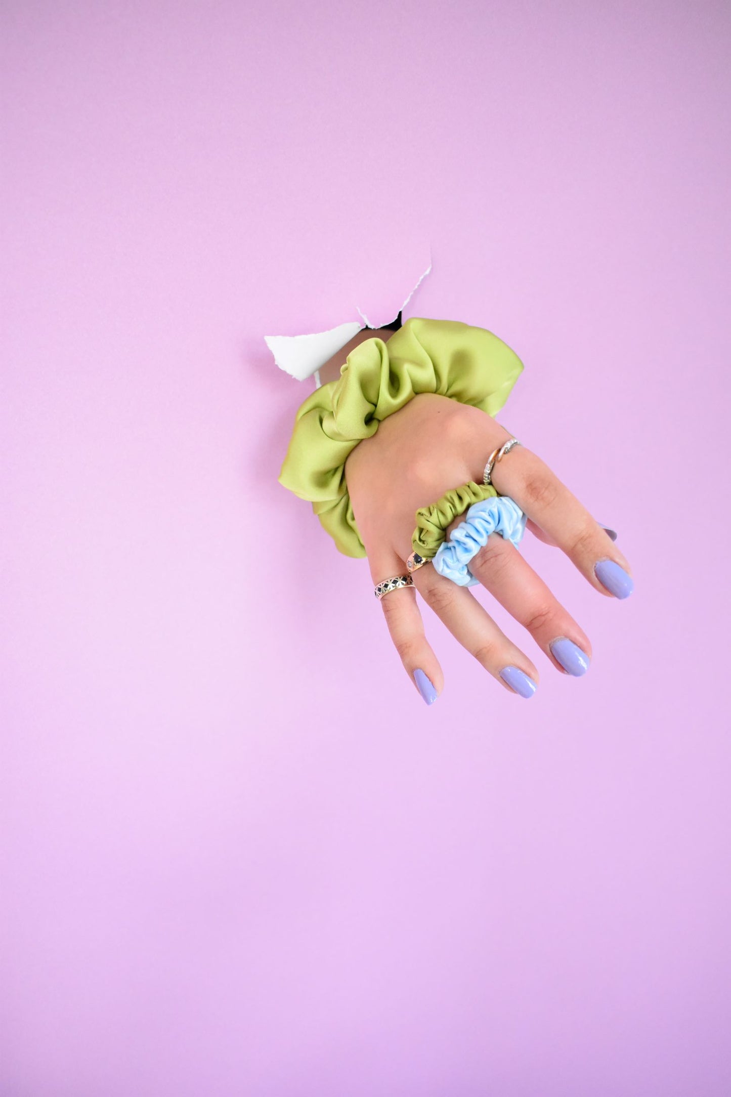 Plushie Scrunchie Ring - Various Colours