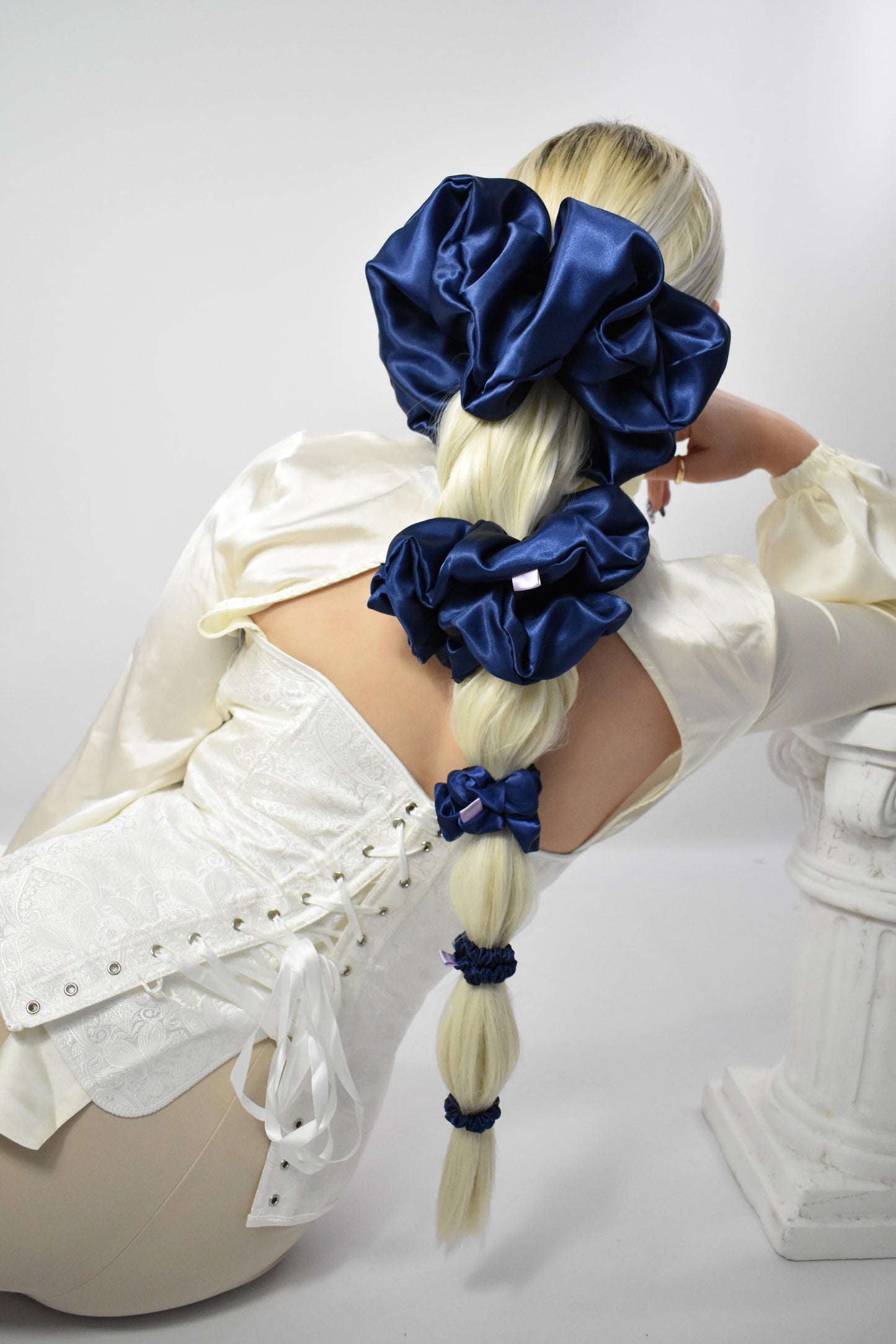 Midnight Navy Scrunchie - Various Sizes