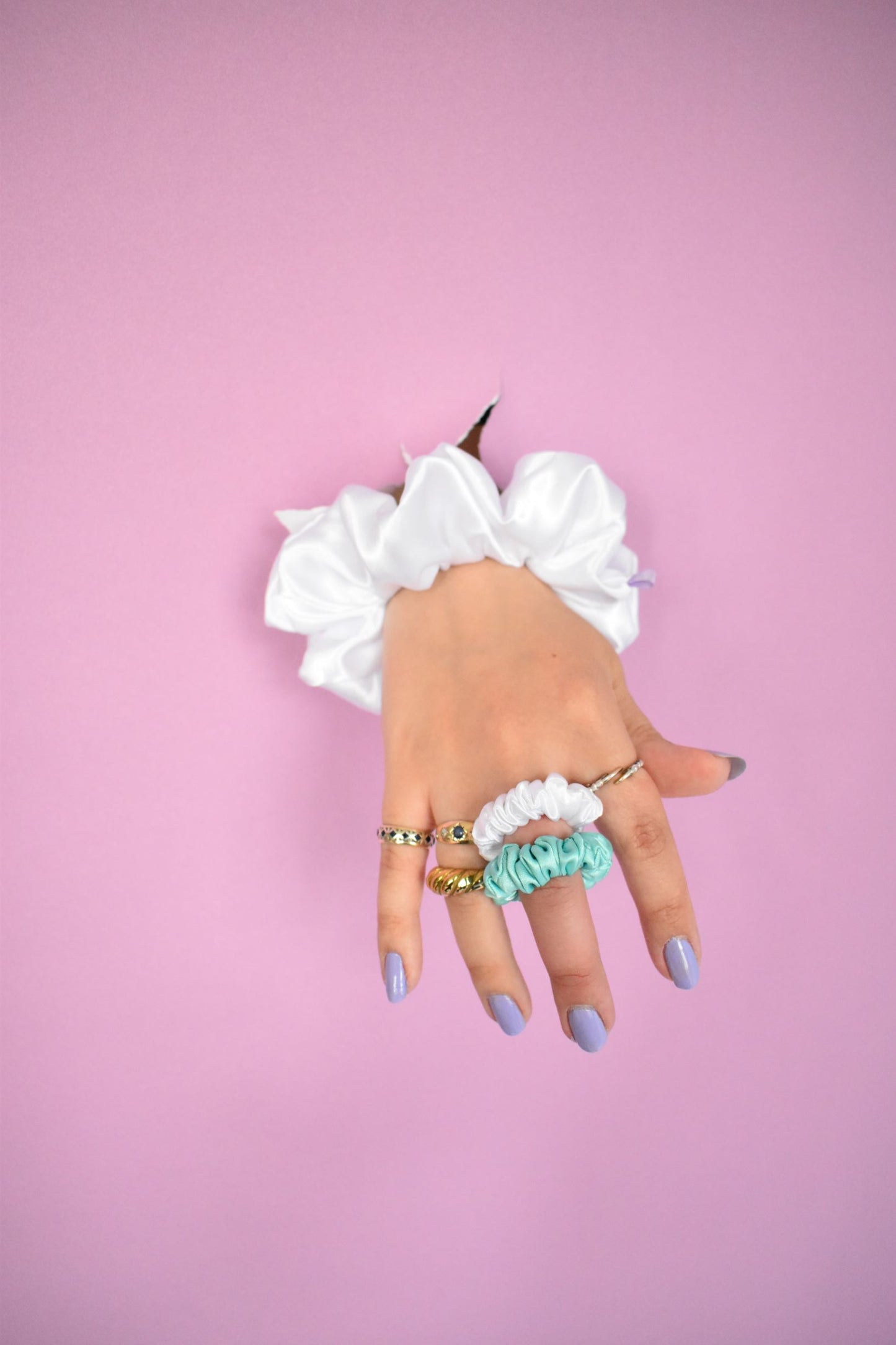Plushie Scrunchie Ring - Various Colours