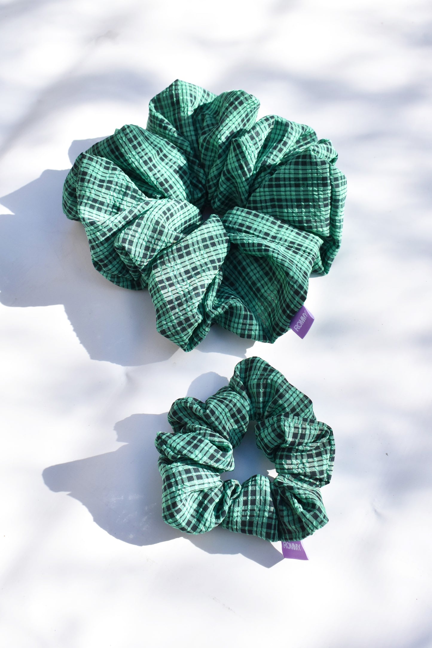 Picnic Green Scrunchie - Various Sizes