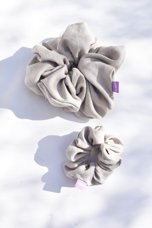 Pebble Linen Scrunchie - Various Sizes