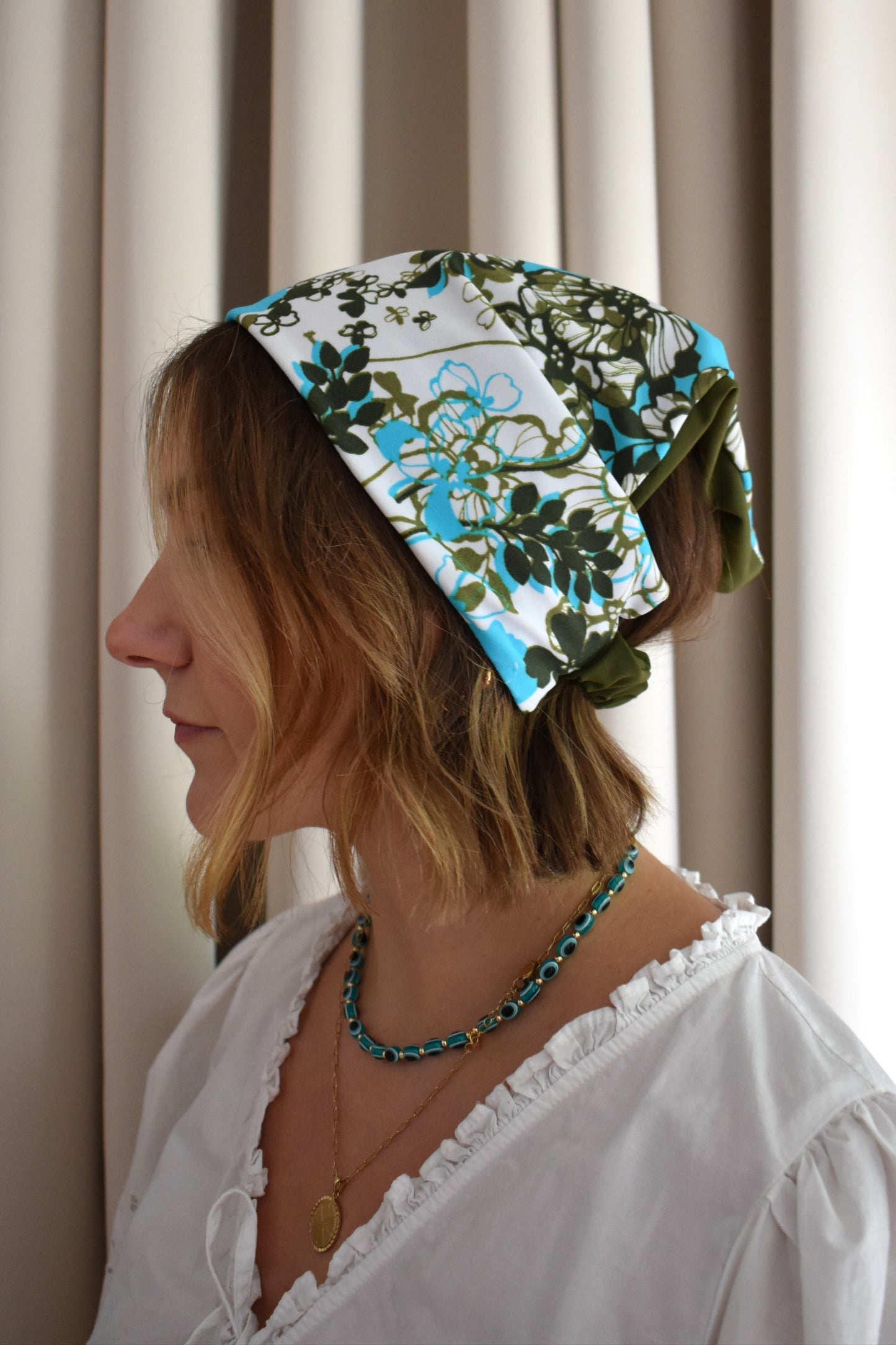 Reversible Swim Bandana - Aqua Forest