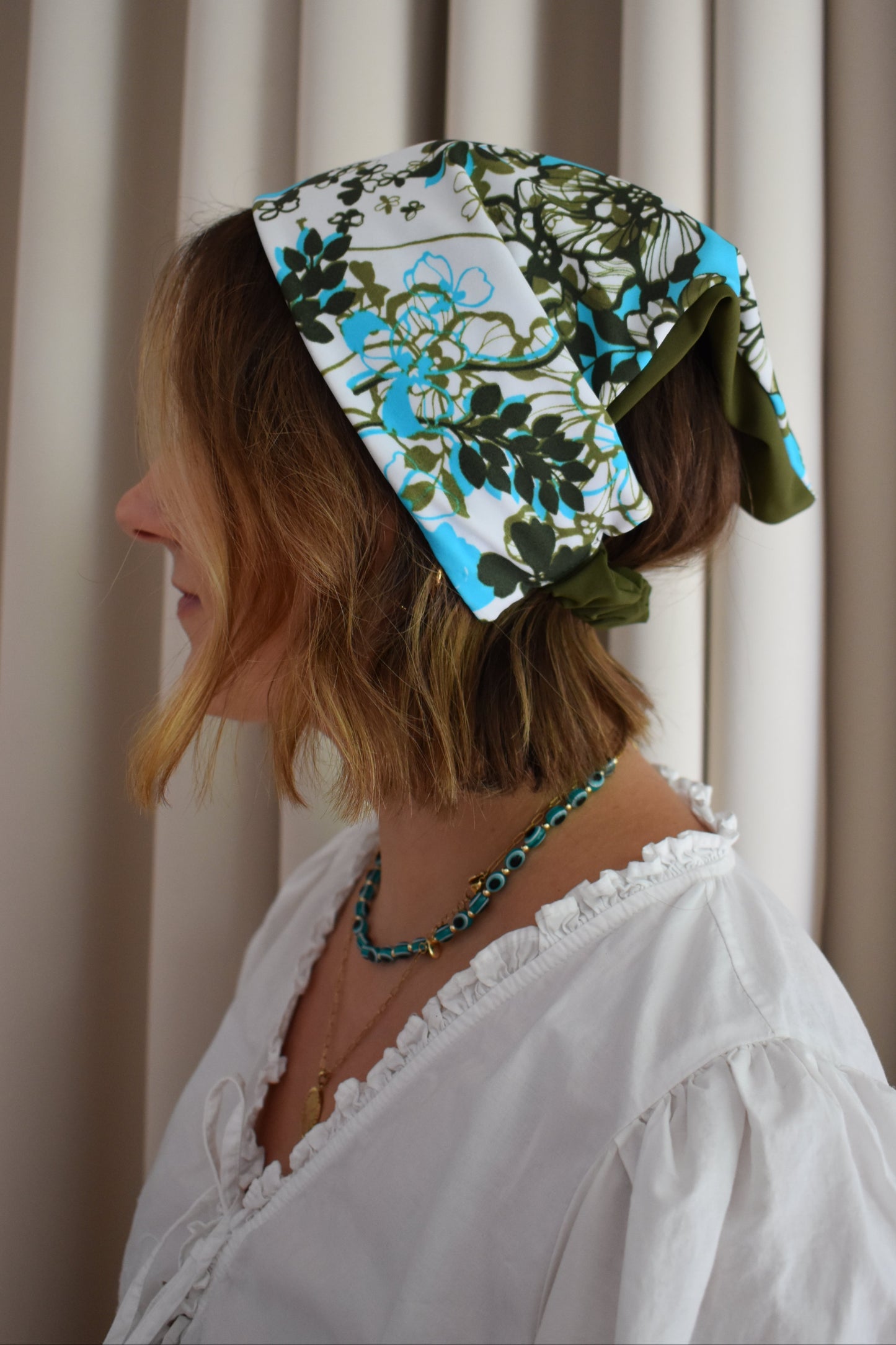 Reversible Swim Bandana - Aqua Forest