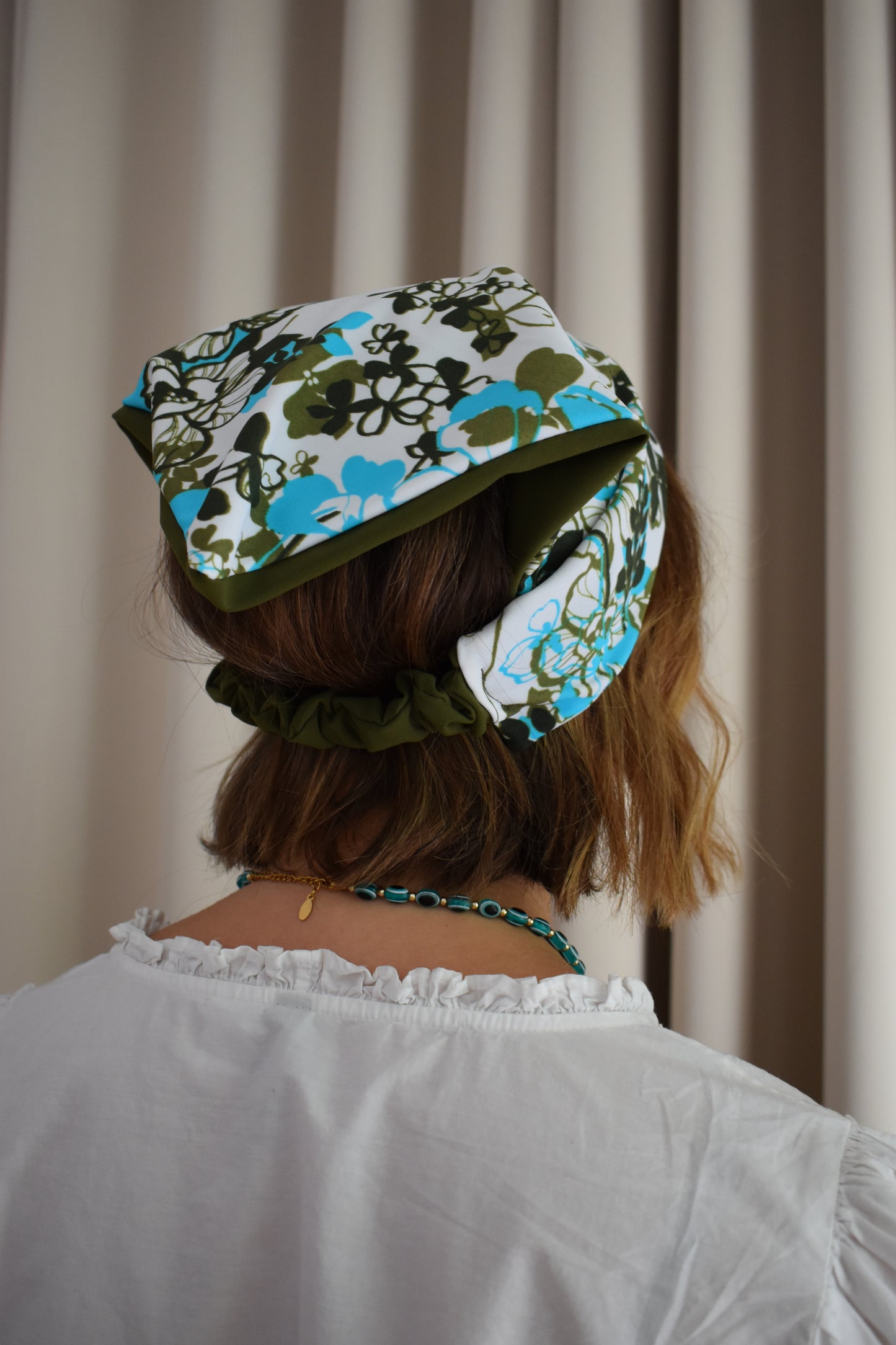 Reversible Swim Bandana - Aqua Forest