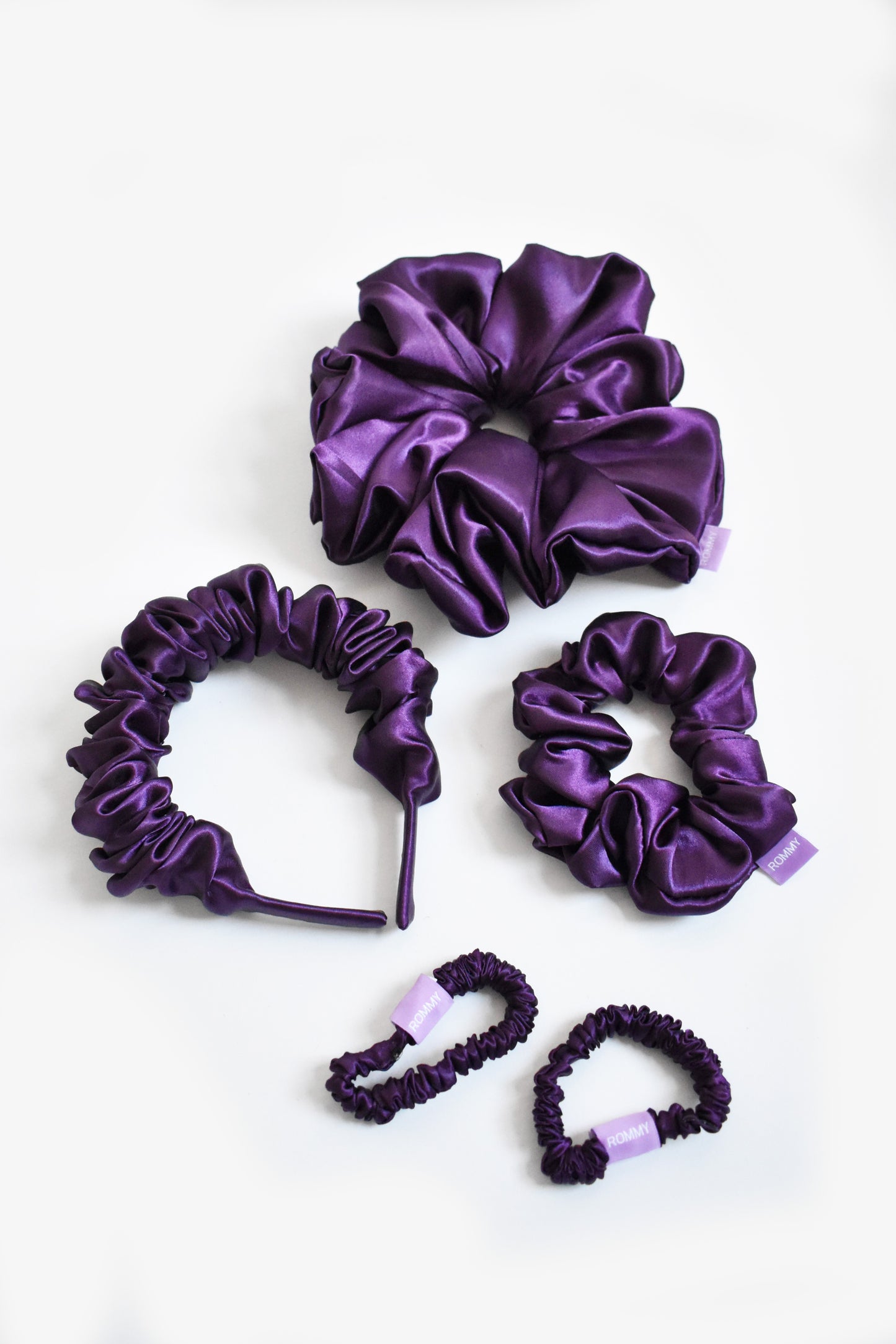 Plum Purple Scrunchie - Various Sizes