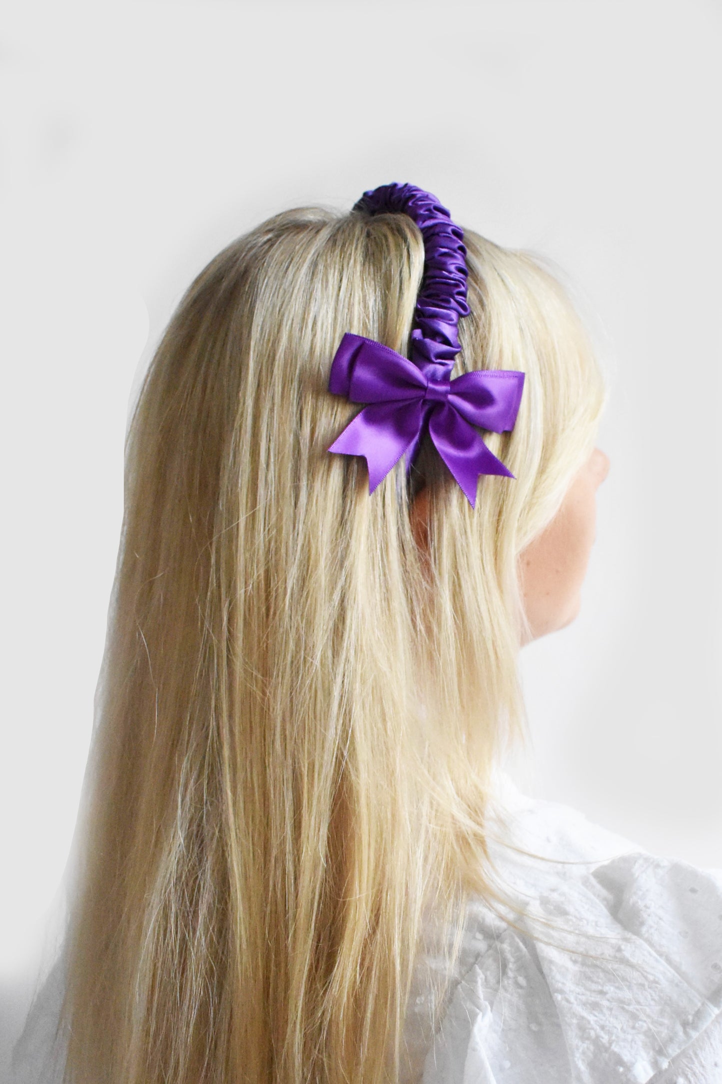Bow Headband Parisian Purple