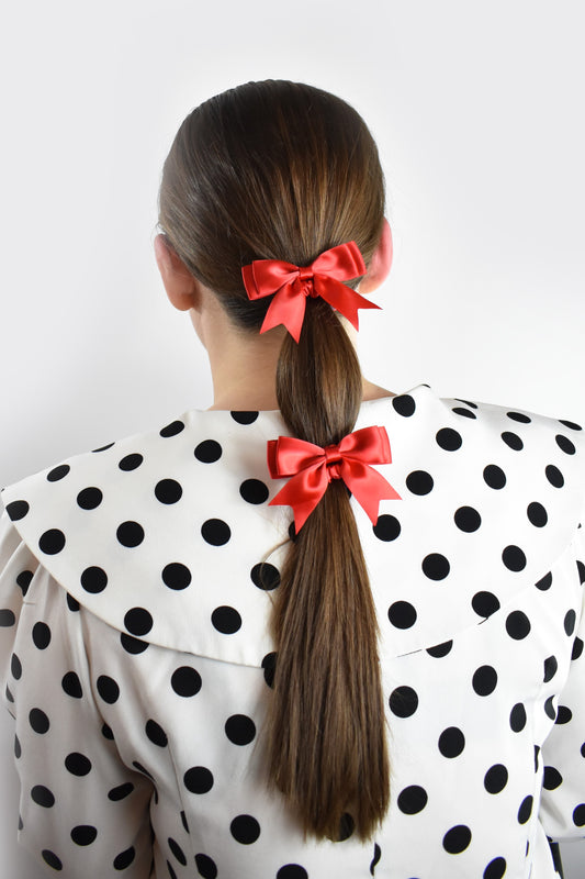 2 Pack Skinny Bow Scrunchies