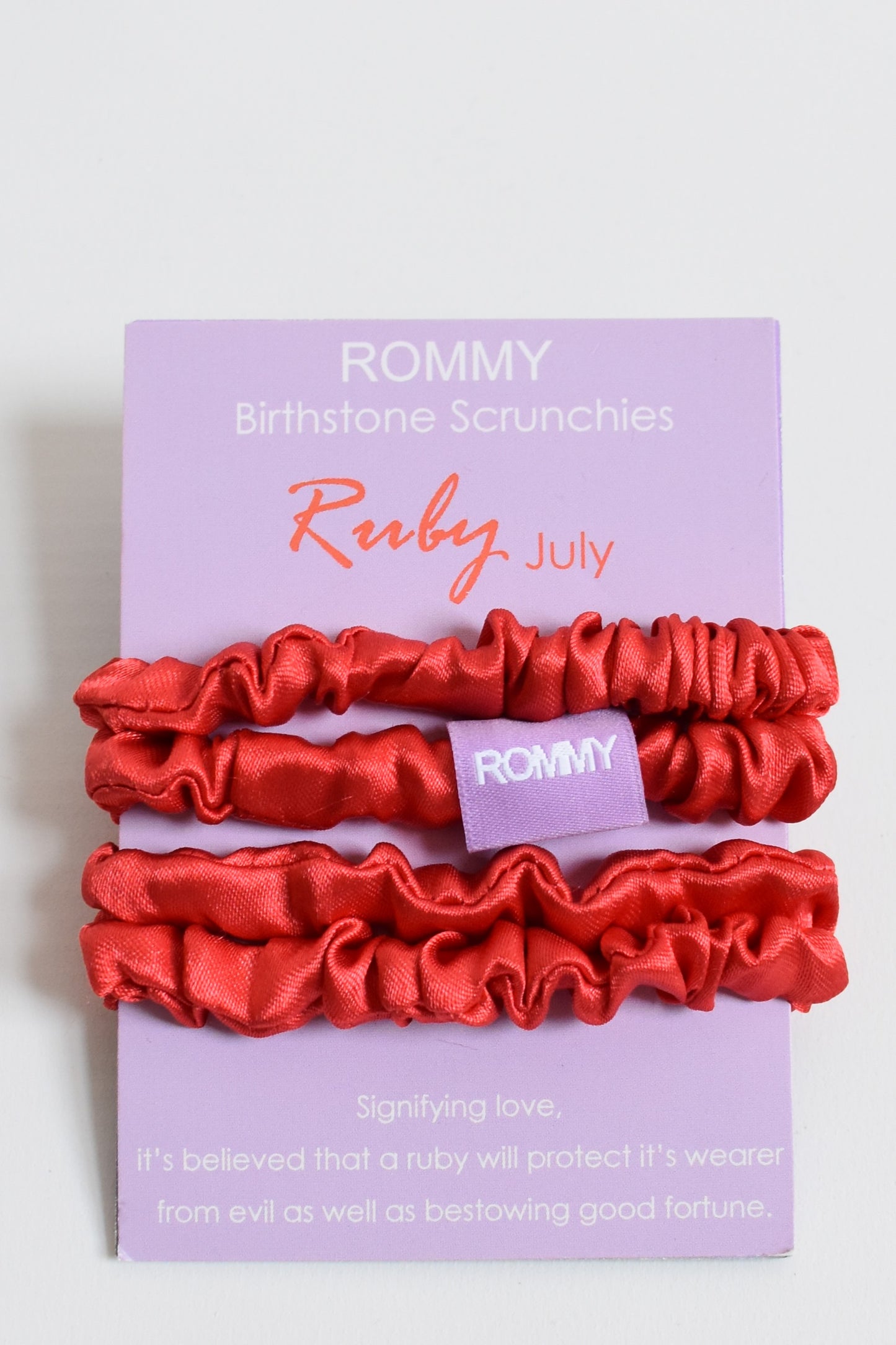 Birthstone Scrunchie  - Various Sizes/Colours