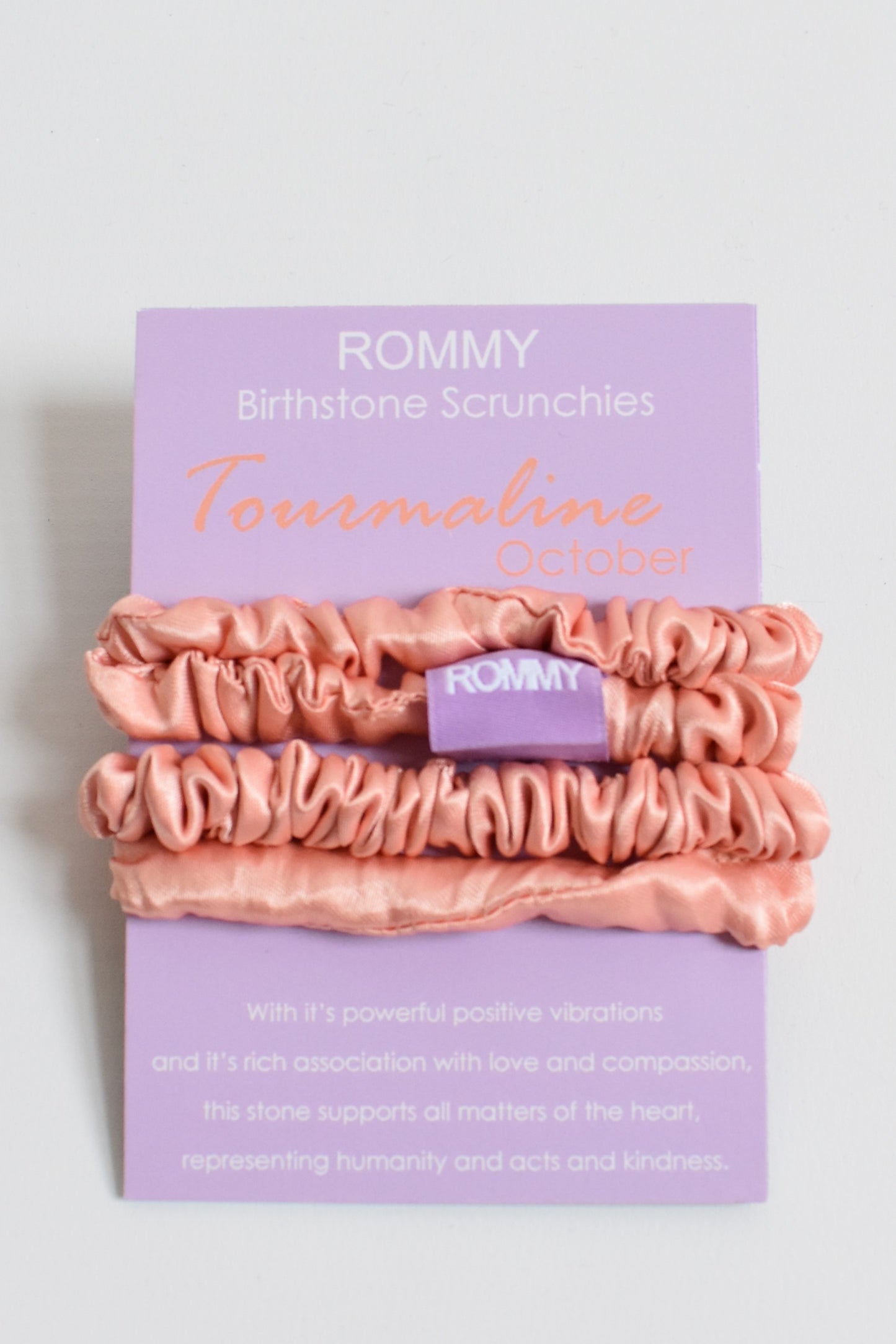 Birthstone Scrunchie  - Various Sizes/Colours