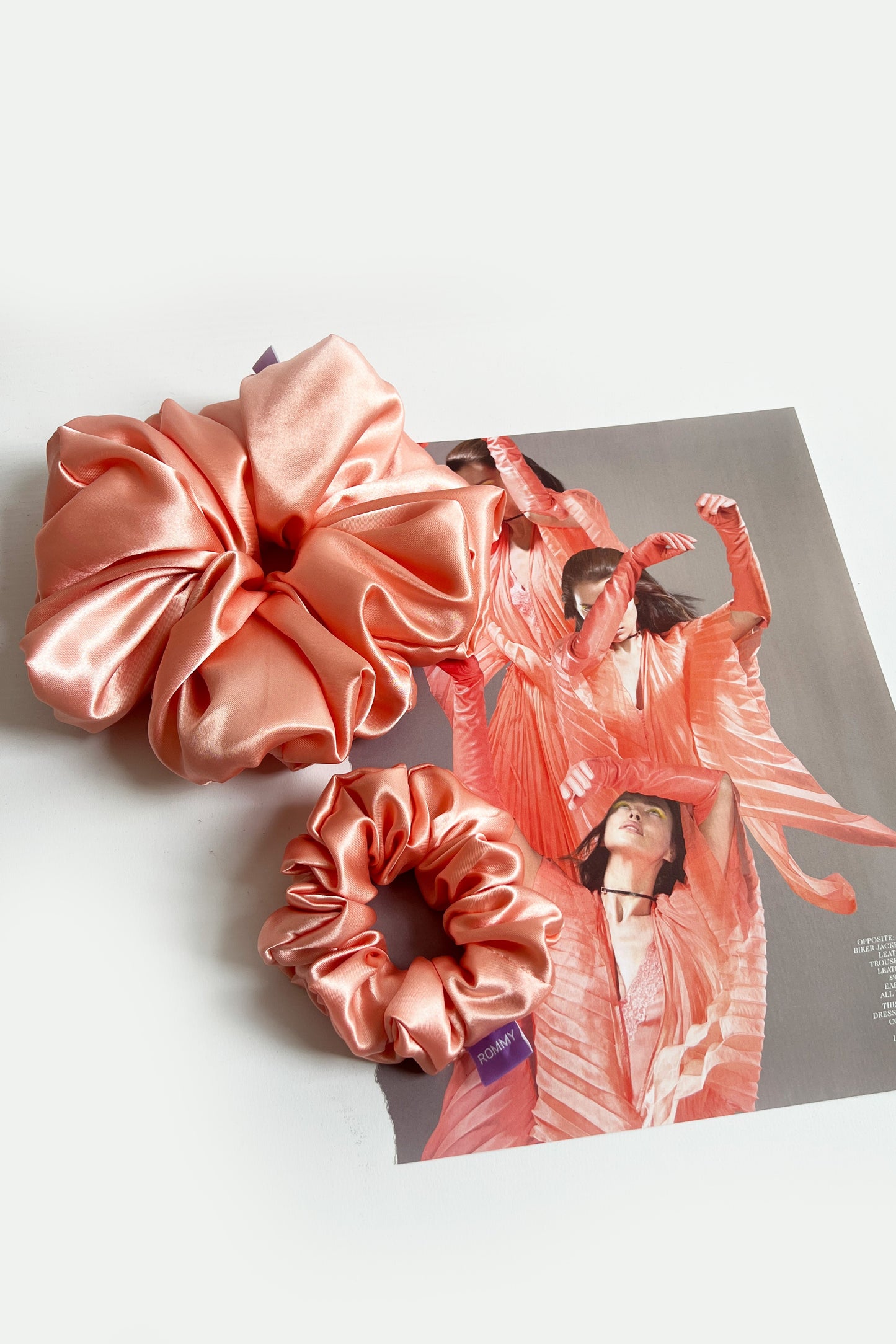 Peach Scrunchie - Various Sizes