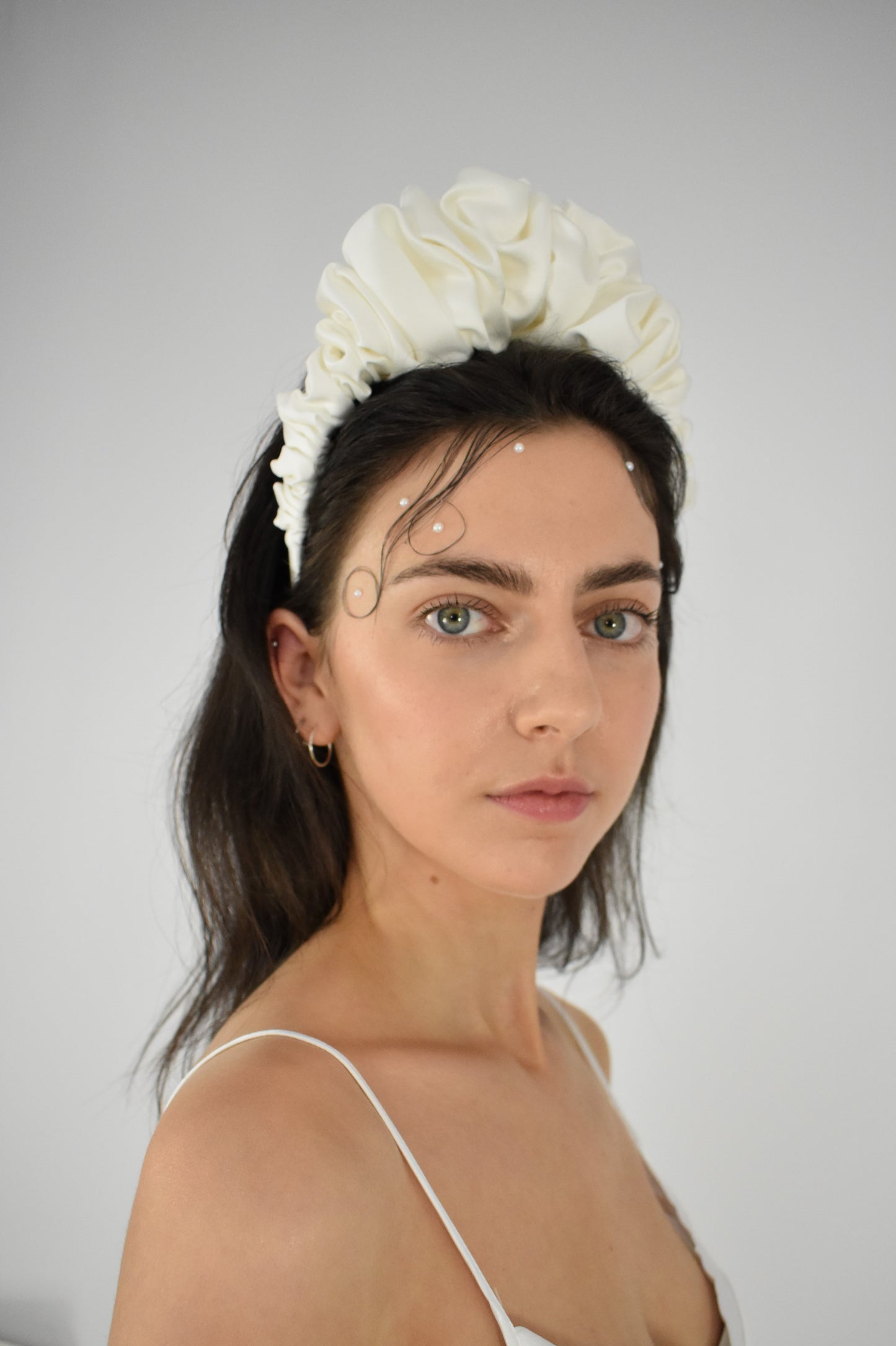 Bridal Headband Ivory - Large