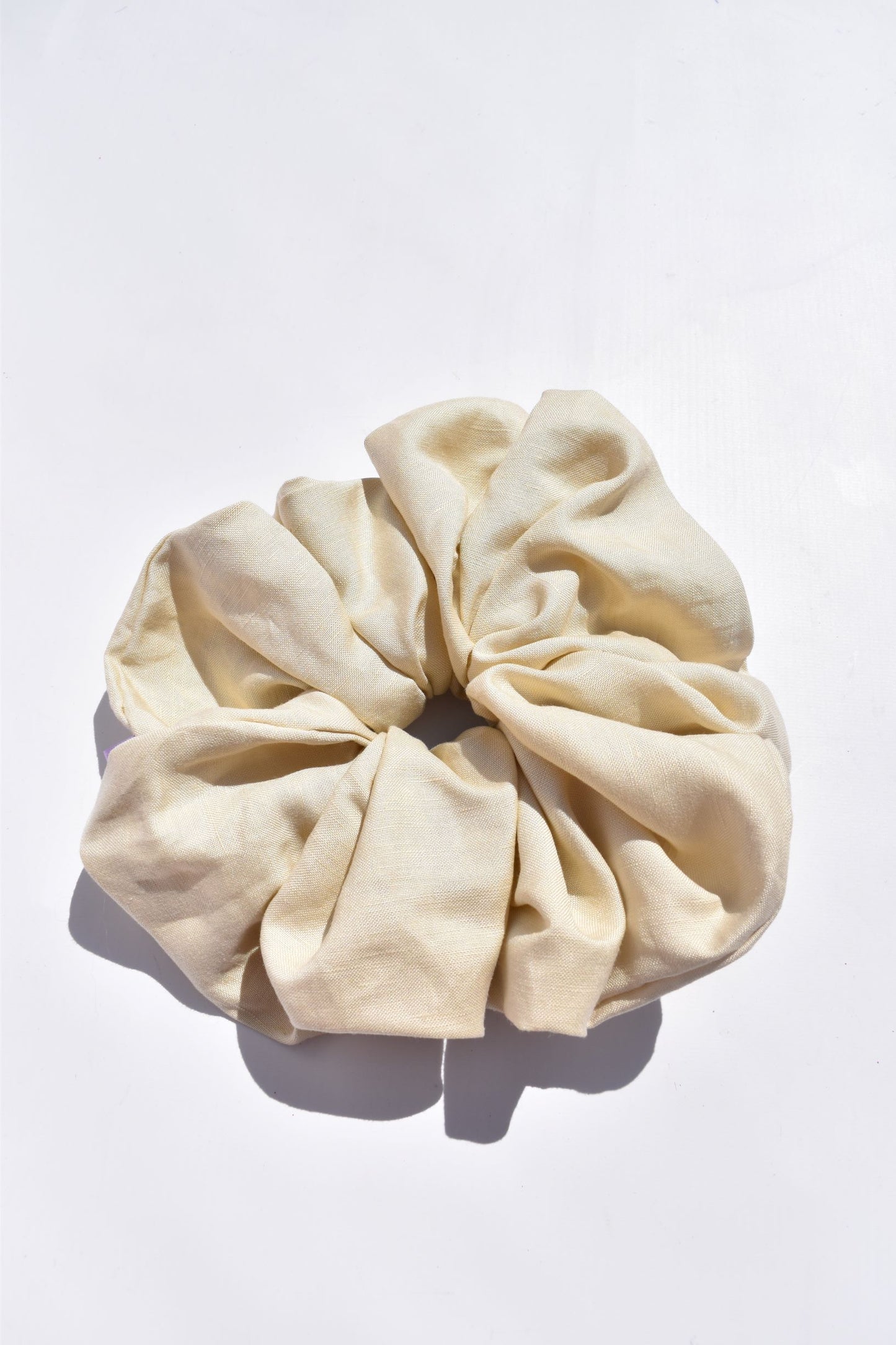Creamy Linen Scrunchie - Various Sizes