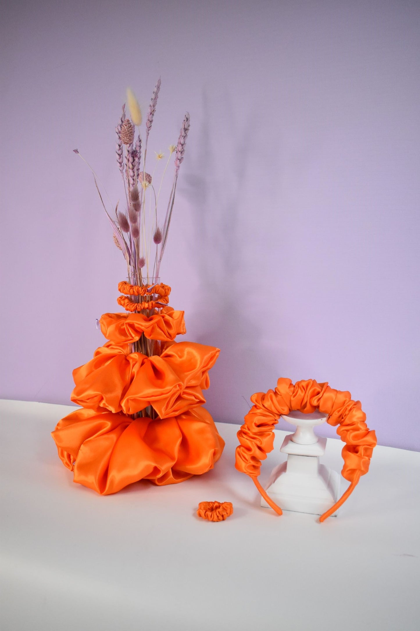 Papaya Orange Scrunchie - Various Sizes