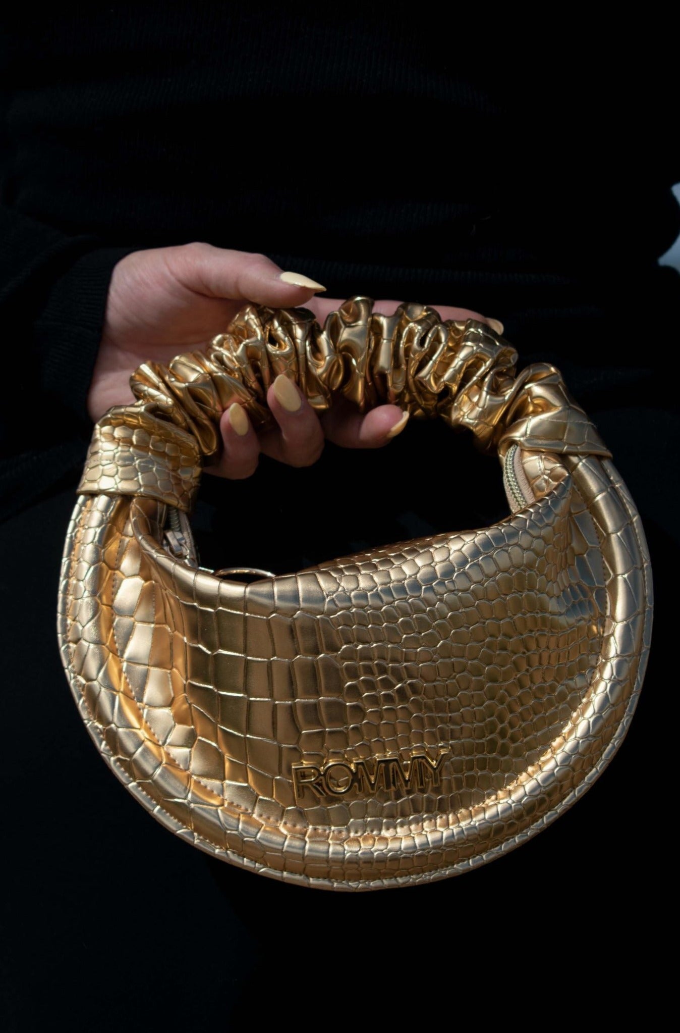 Gold Croc Bag - Various Sizes