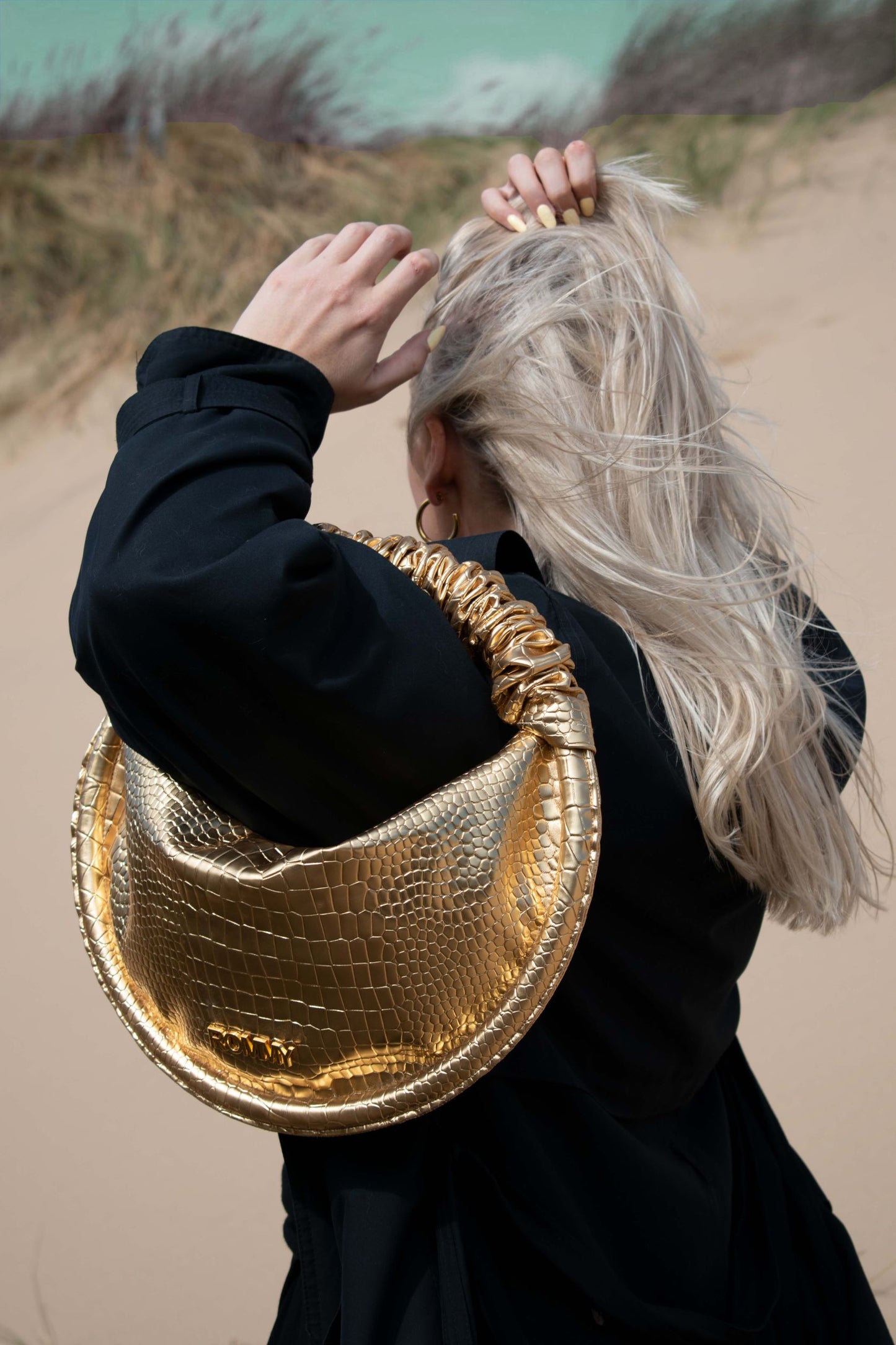 Gold Croc Bag - Various Sizes