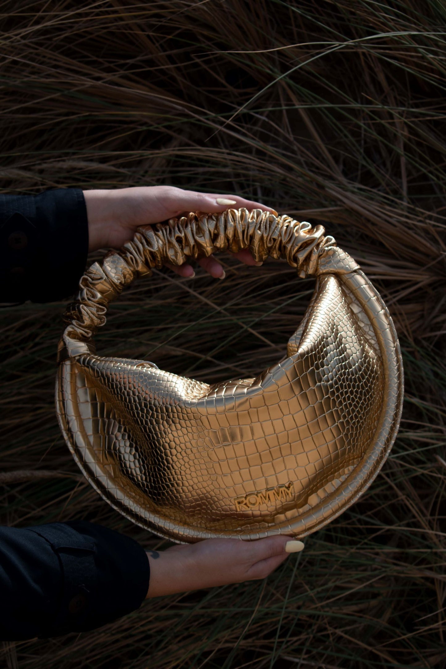 Gold Croc Bag - Various Sizes
