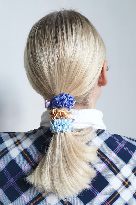 Sapphire Blue Scrunchie - Various Sizes