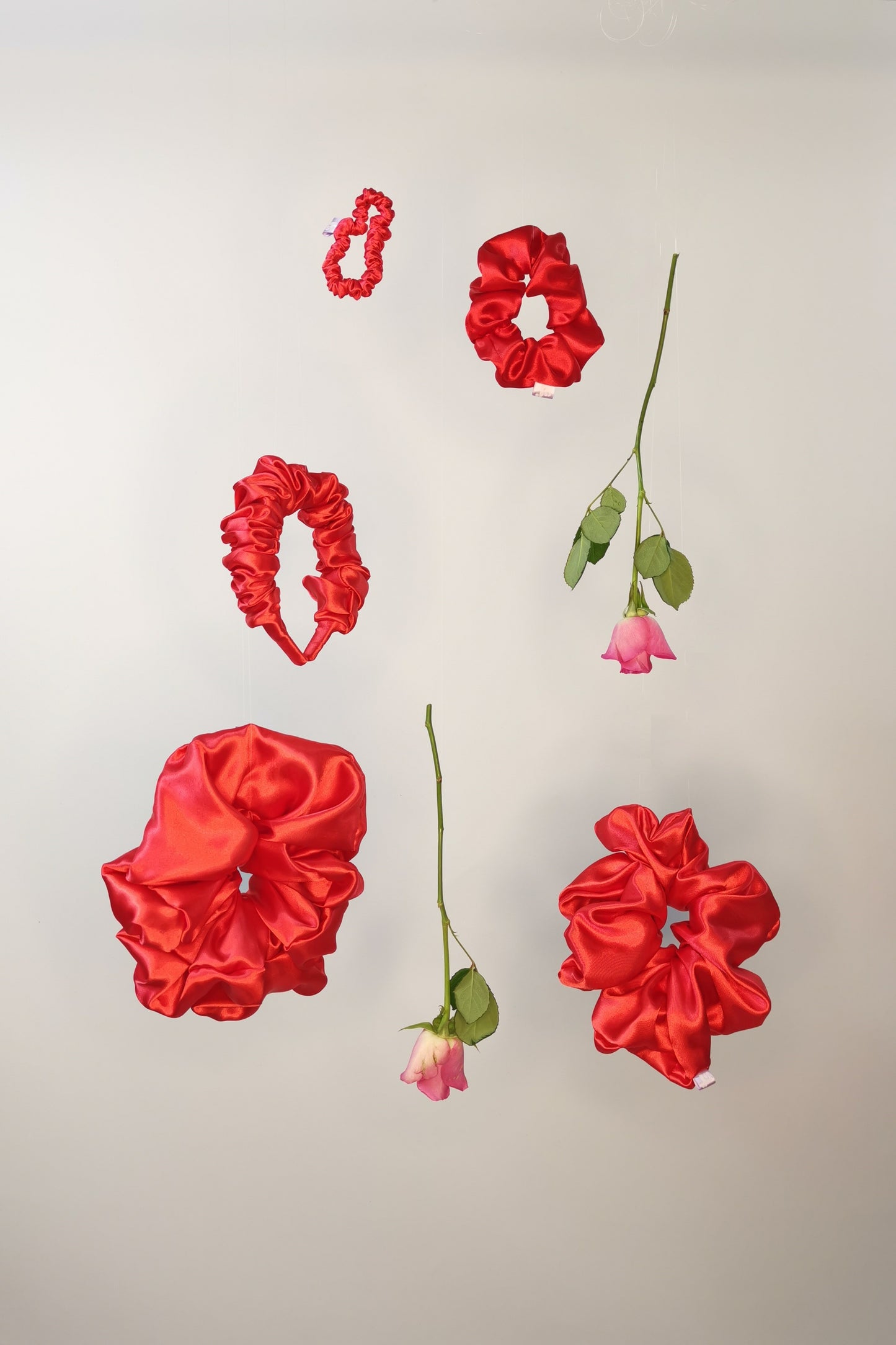 Cherry Red Scrunchie - Various Sizes